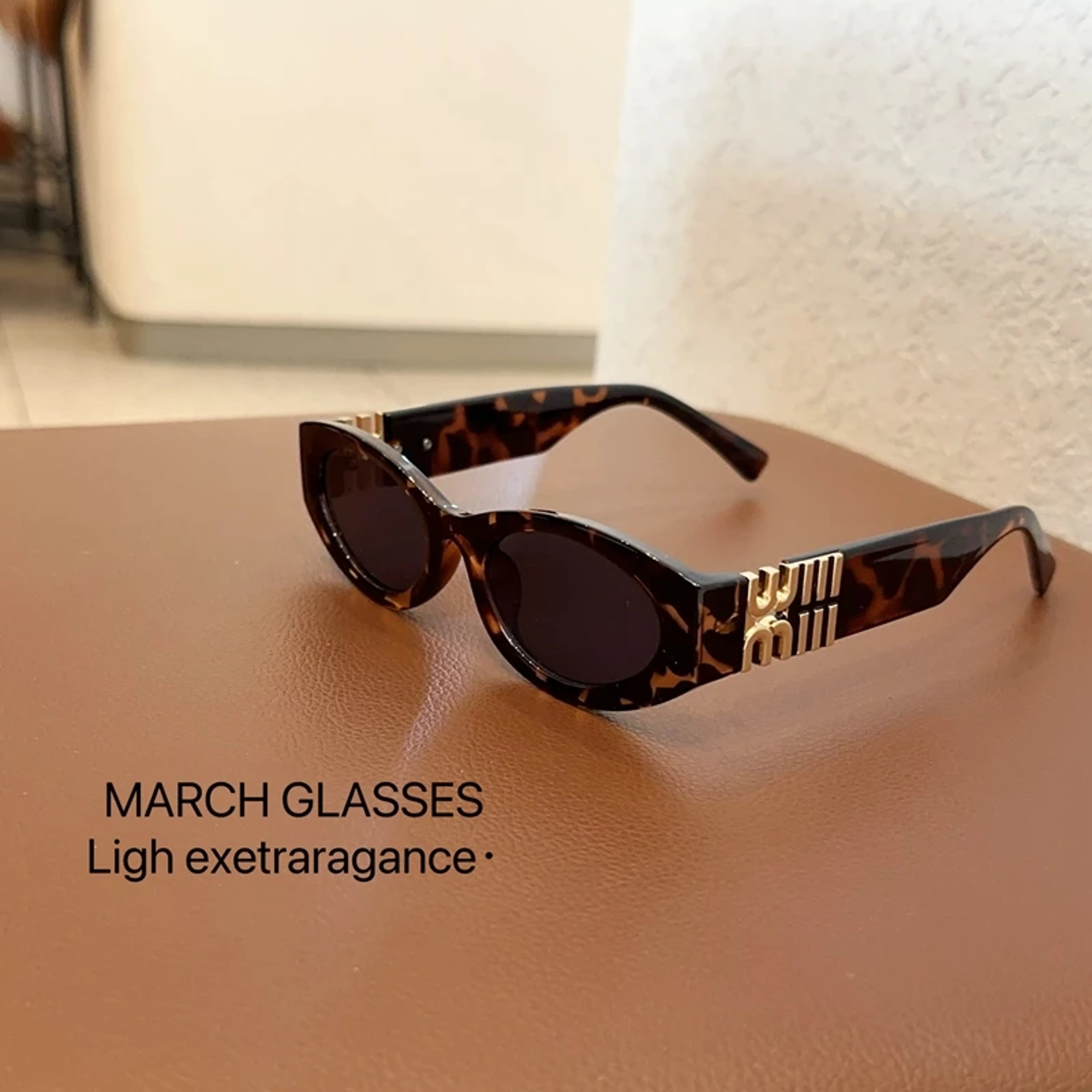 Retro Oval Tortoise Shell Sunglasses For Women With Gold Accent Small Frame Vintage Eyewear 8