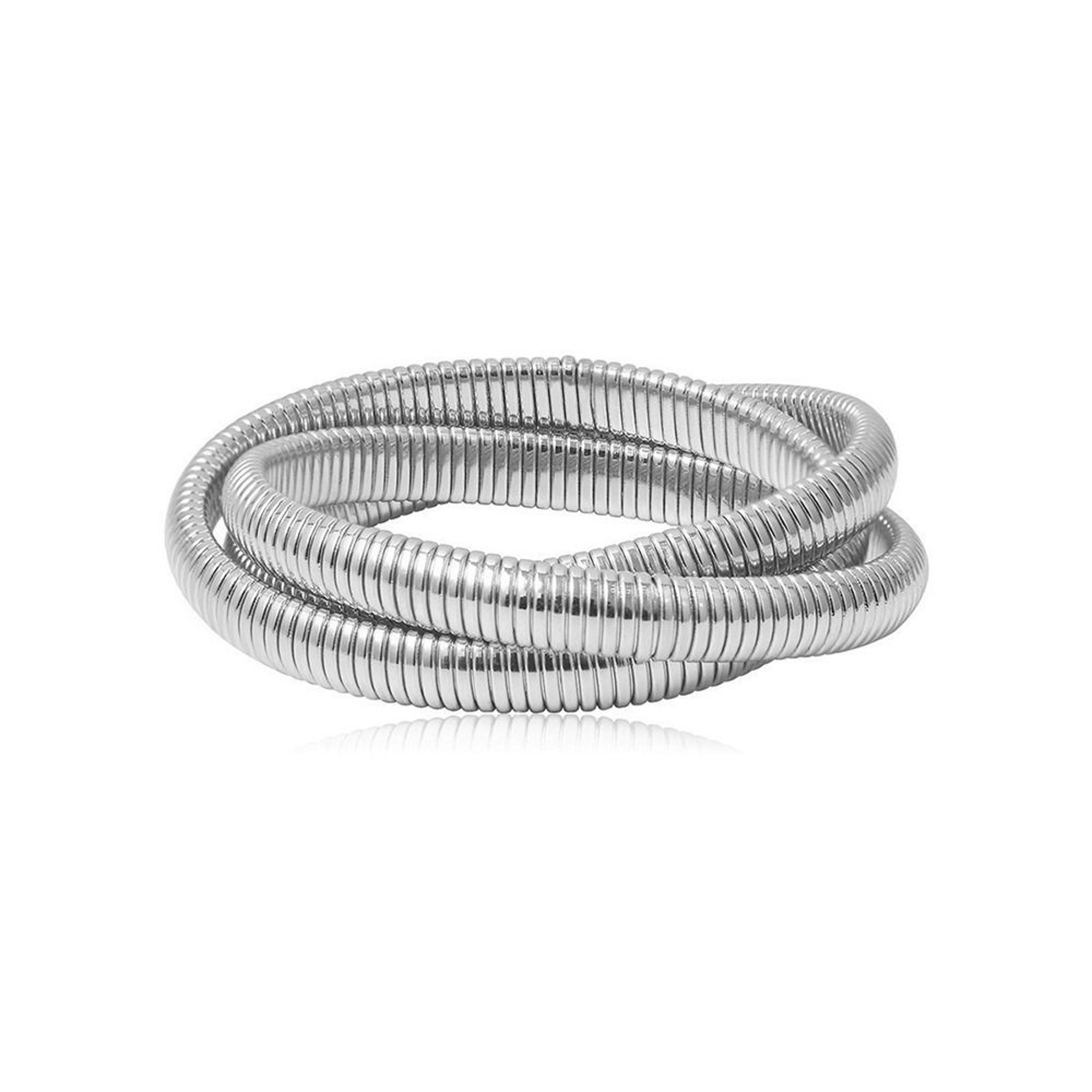 Vintage Stainless Steel Bracelet for Women Waterproof Spiral Bracelet Punk Bangle – view 8