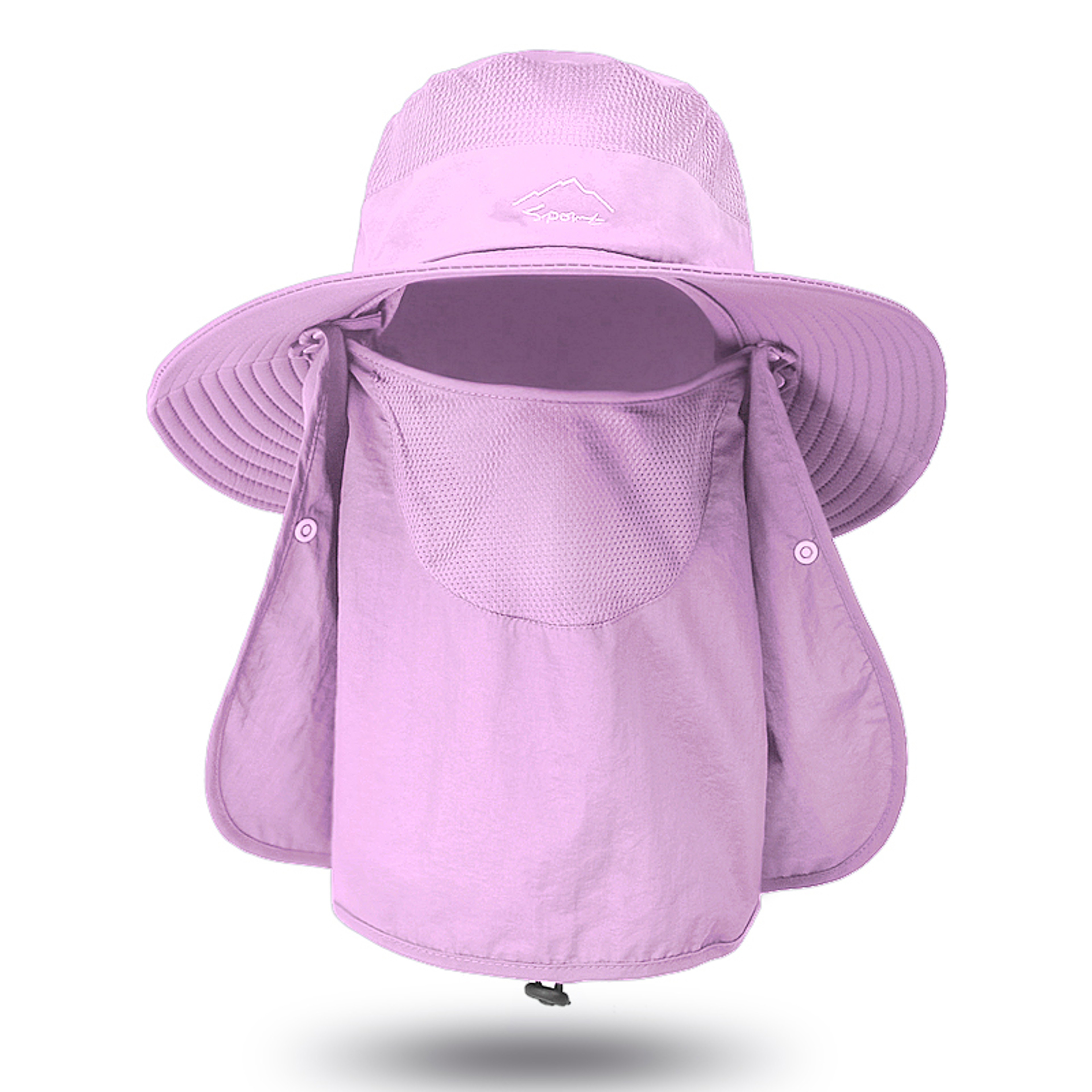 Quick Dry Sun Hat With Face Cover  Neck Flap Breathable Fishing Hat For Outdoor UV Protection 6