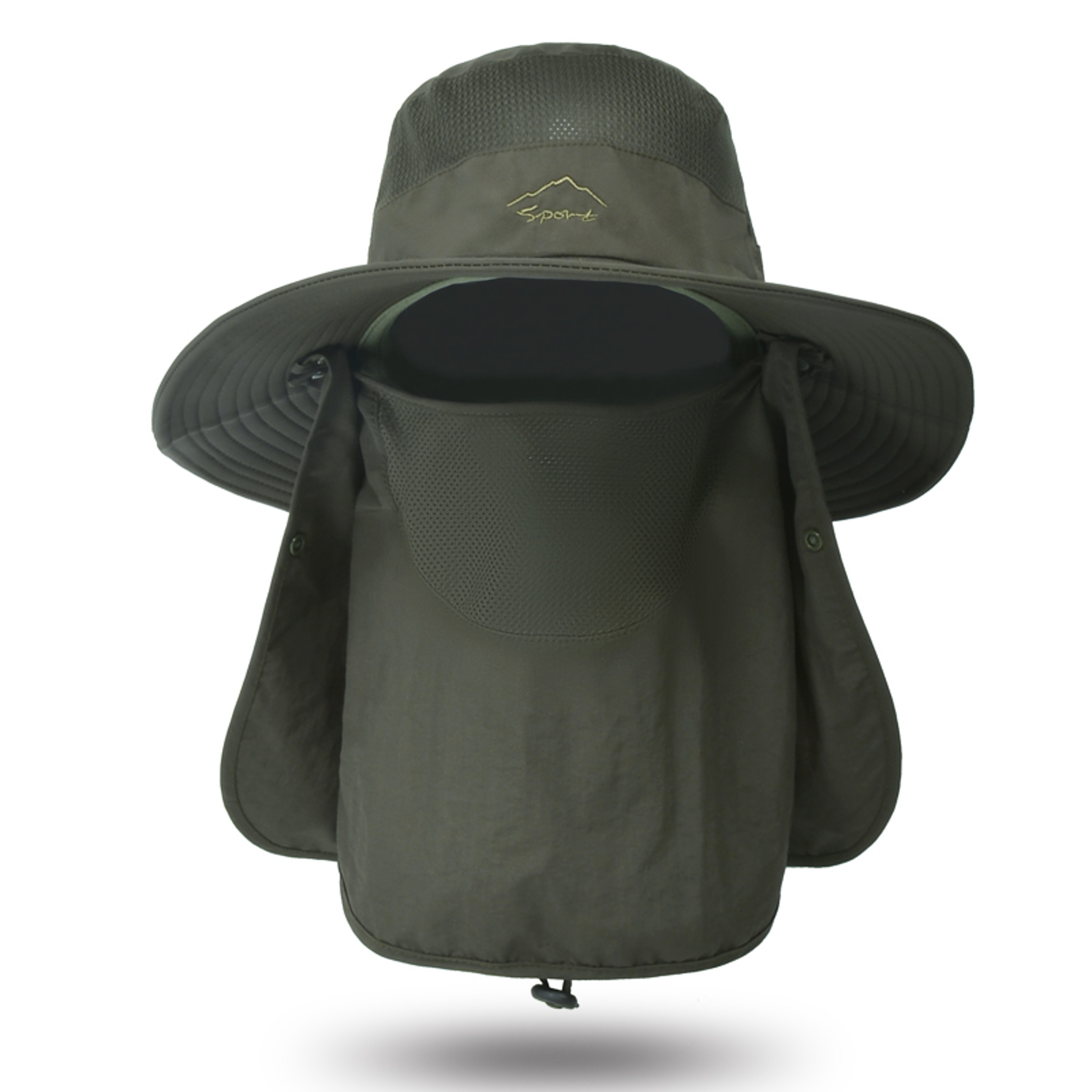 Quick Dry Sun Hat With Face Cover  Neck Flap Breathable Fishing Hat For Outdoor UV Protection 9