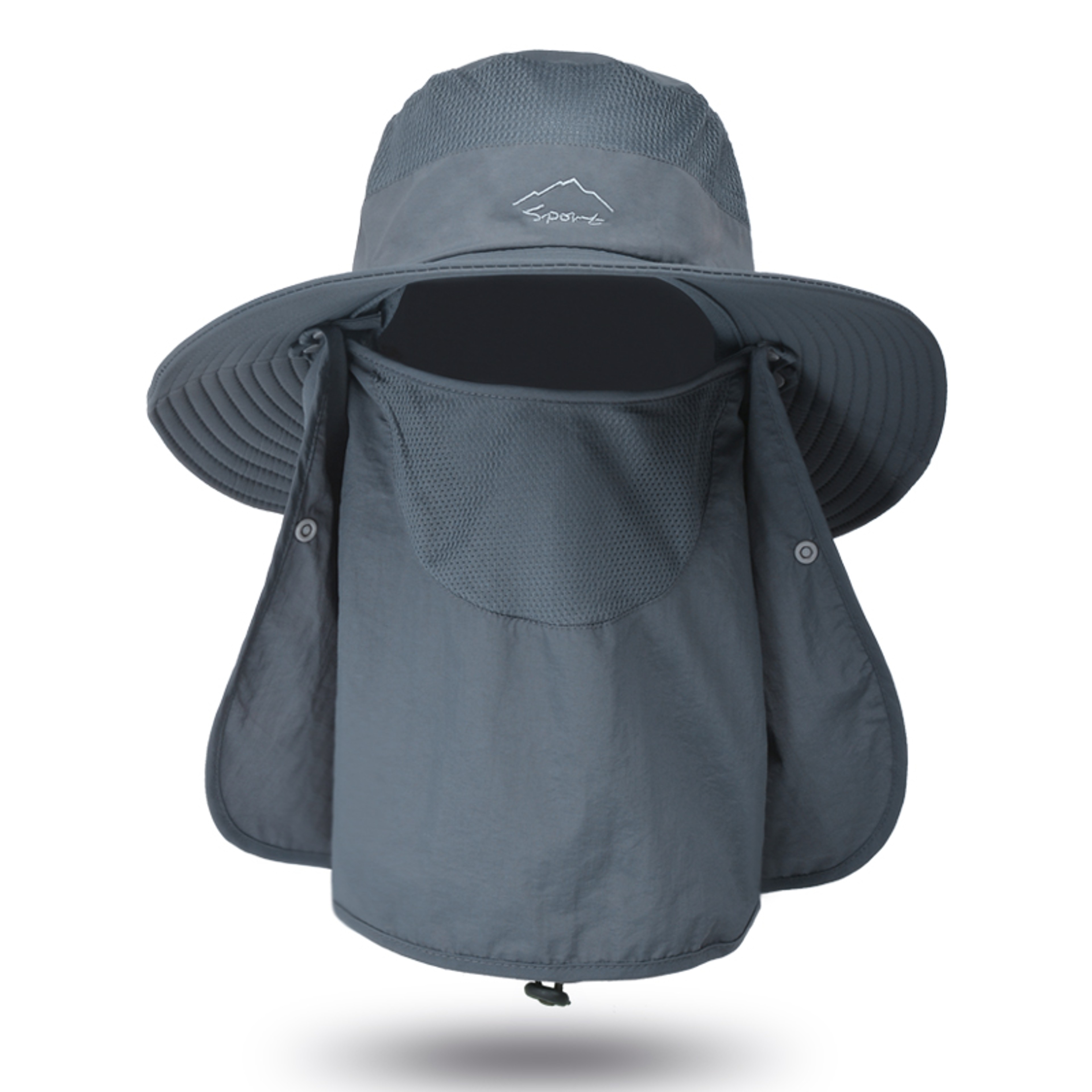 Quick Dry Sun Hat With Face Cover  Neck Flap Breathable Fishing Hat For Outdoor UV Protection 10