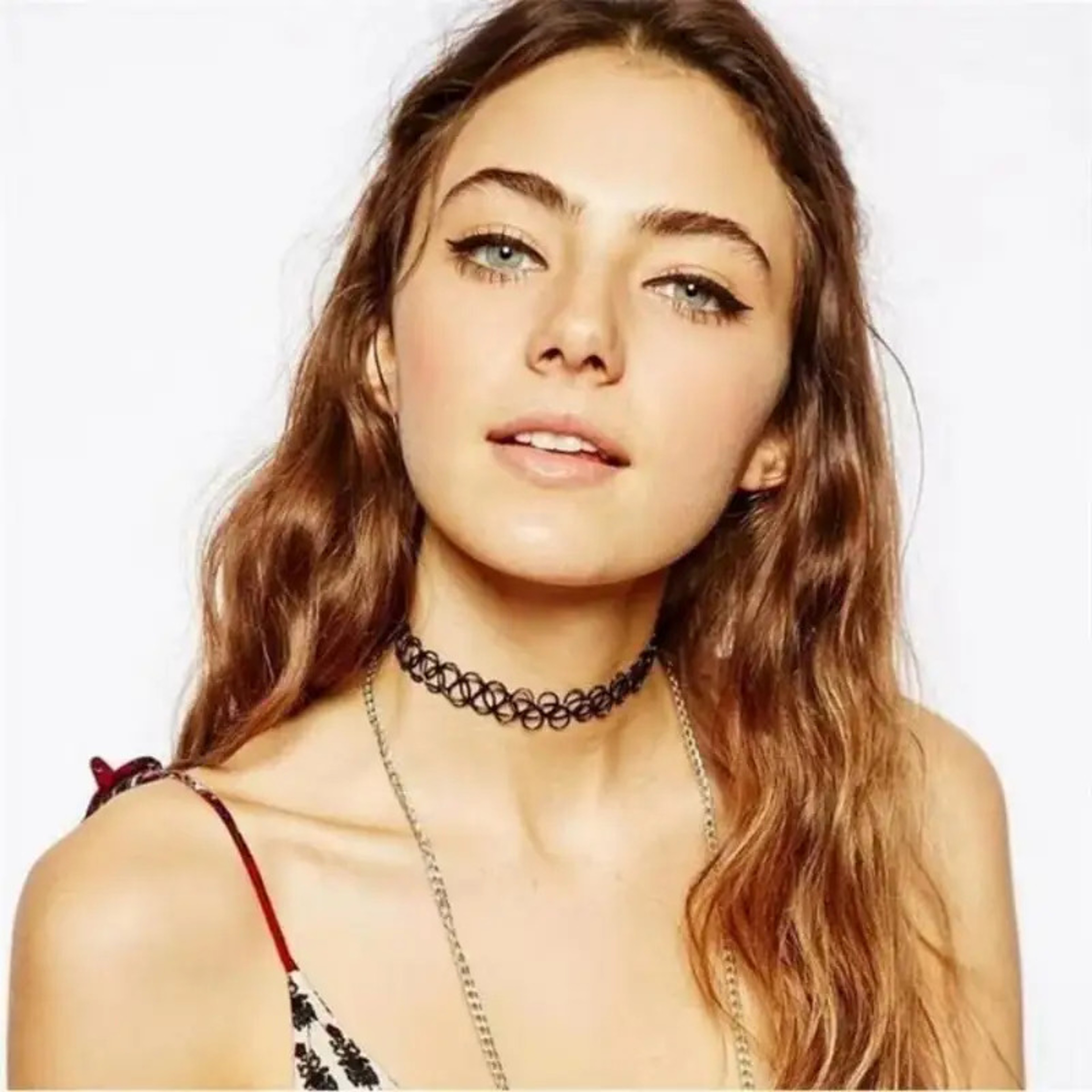 Vintage Gothic Choker Elastic Braided Black Choker Necklace for Punk & Alternative Style – view 2