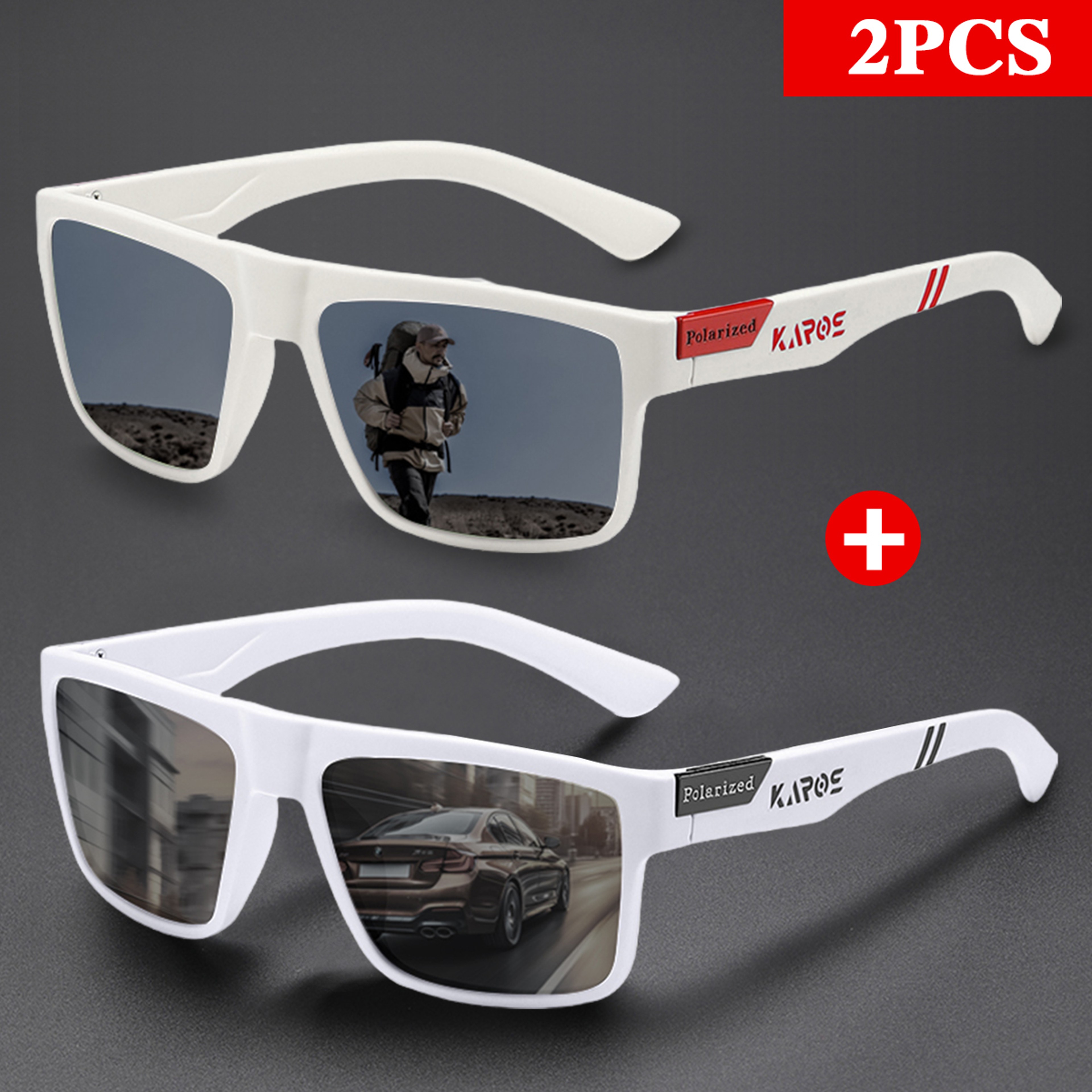 Polarized Sport Sunglasses UV Sports Glasses for Cycling, Driving, Fishing & Hiking – view 1