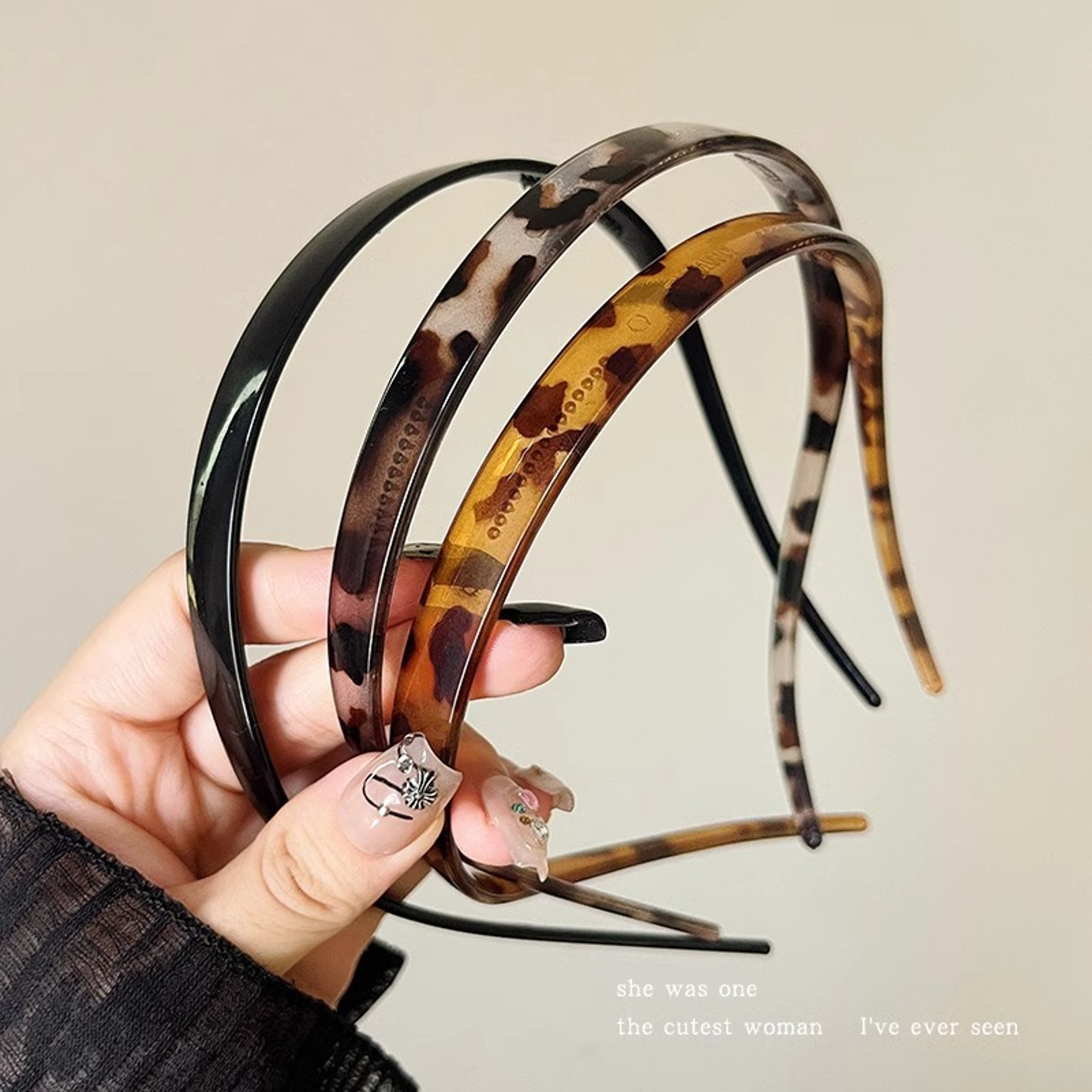 Invisible Sunglasses Headband Anti Slip Acrylic Hair Hoop For Women Everyday Styling 0