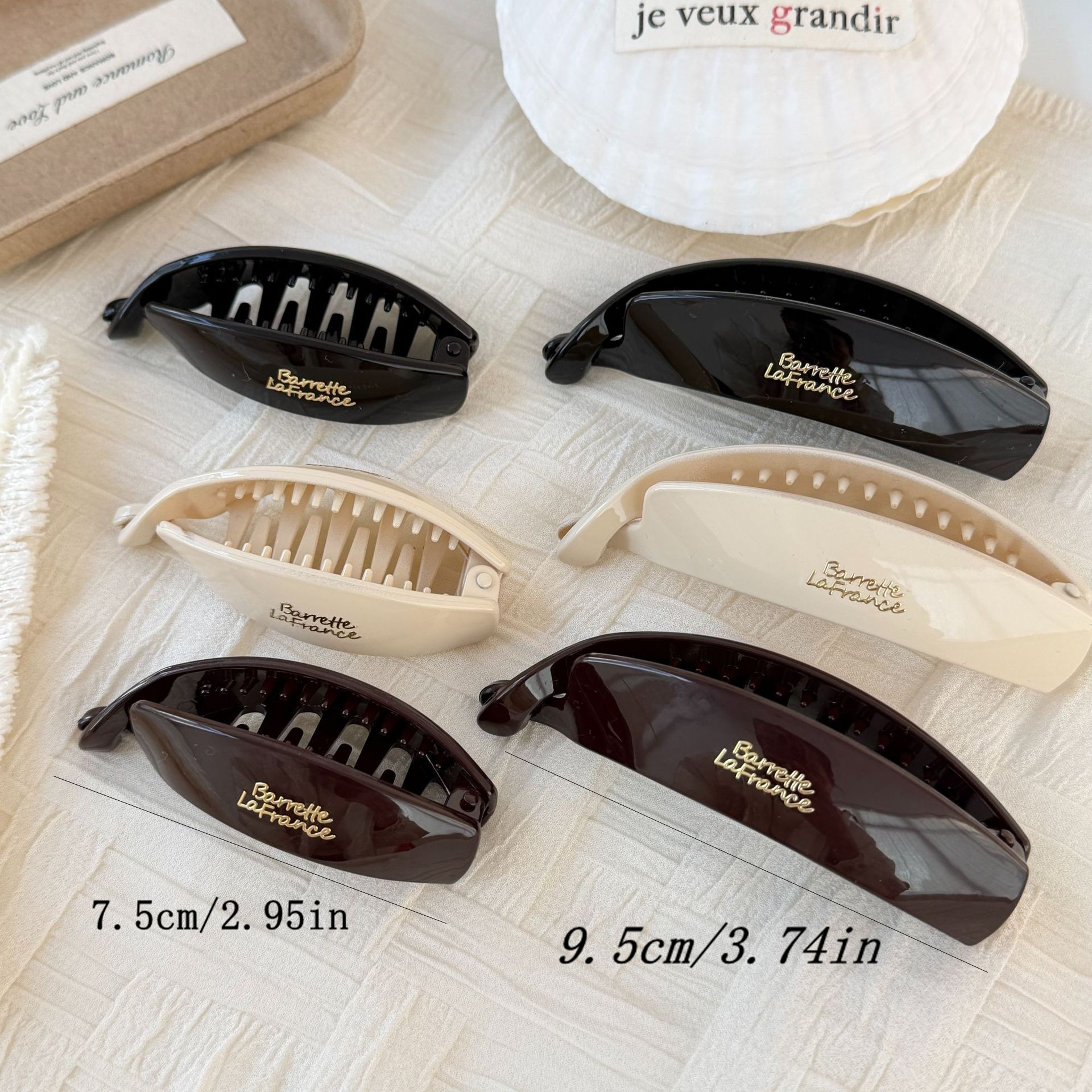 Elegant Banana Hair Clip French Barrette Strong Hold Hair Accessory For Women  Girls 1