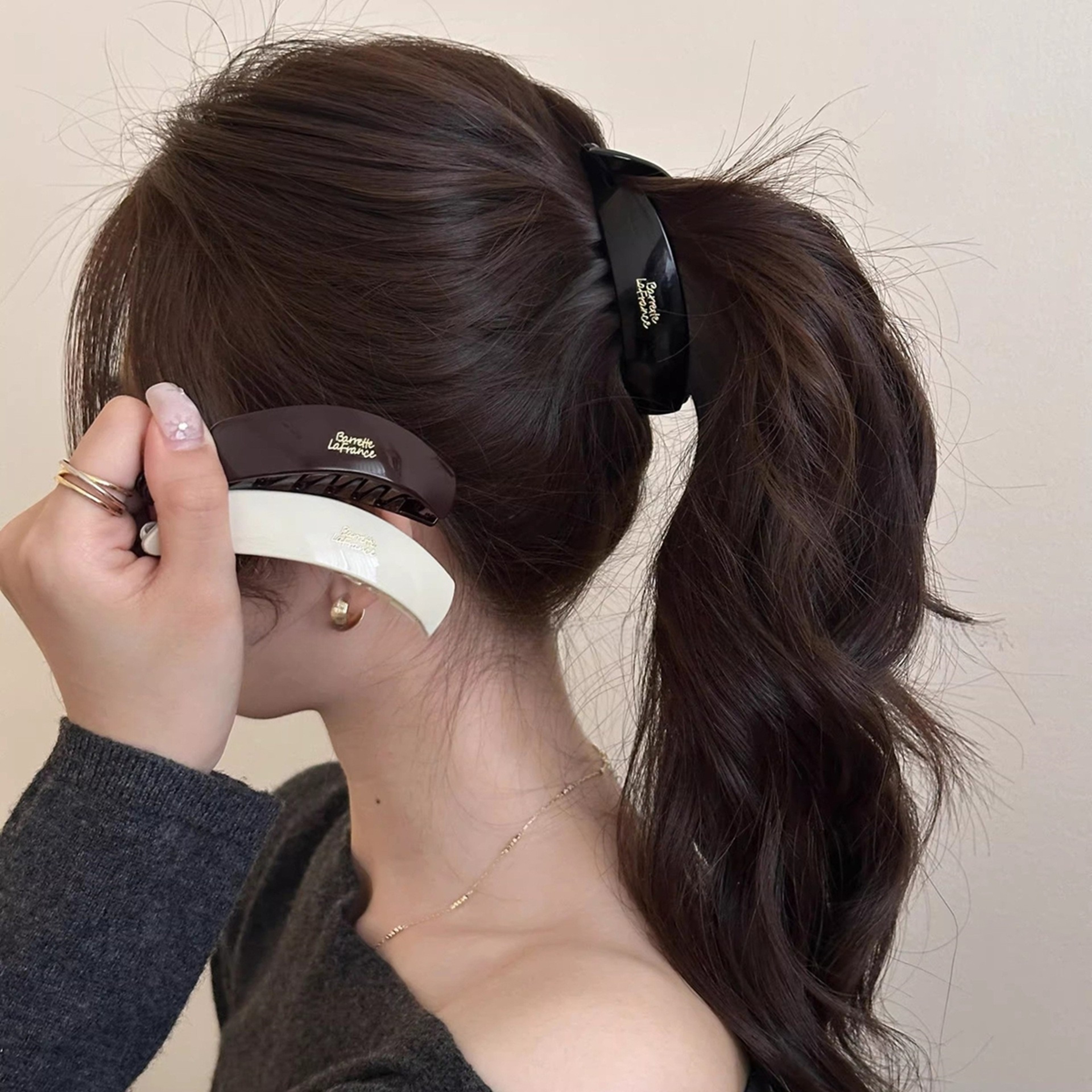 Elegant Banana Hair Clip French Barrette Strong Hold Hair Accessory For Women  Girls 4