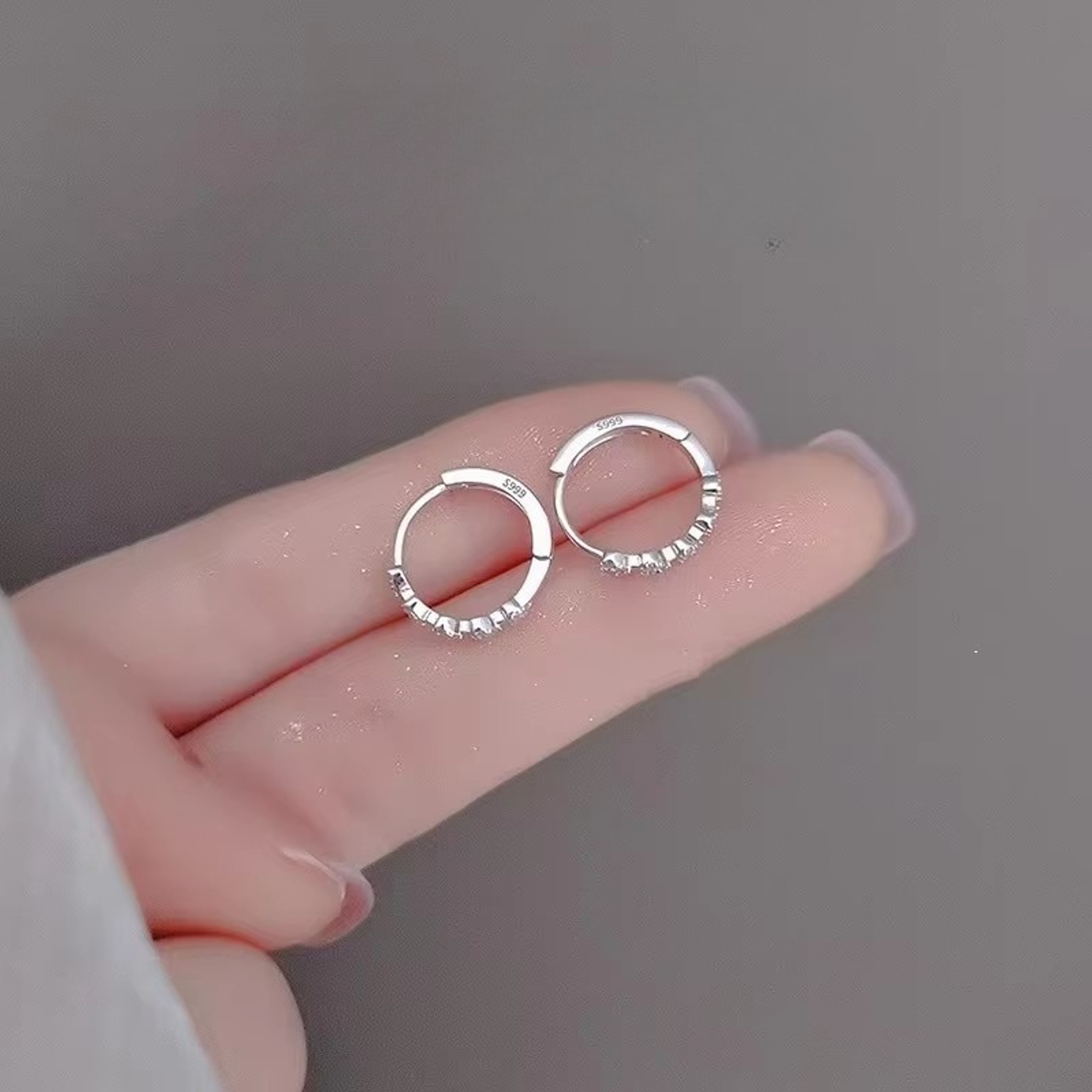 Elegant Sterling Silver Earrings Heart Hoop Earrings for Women | Minimalist Wedding & Everyday Jewelry – view 1