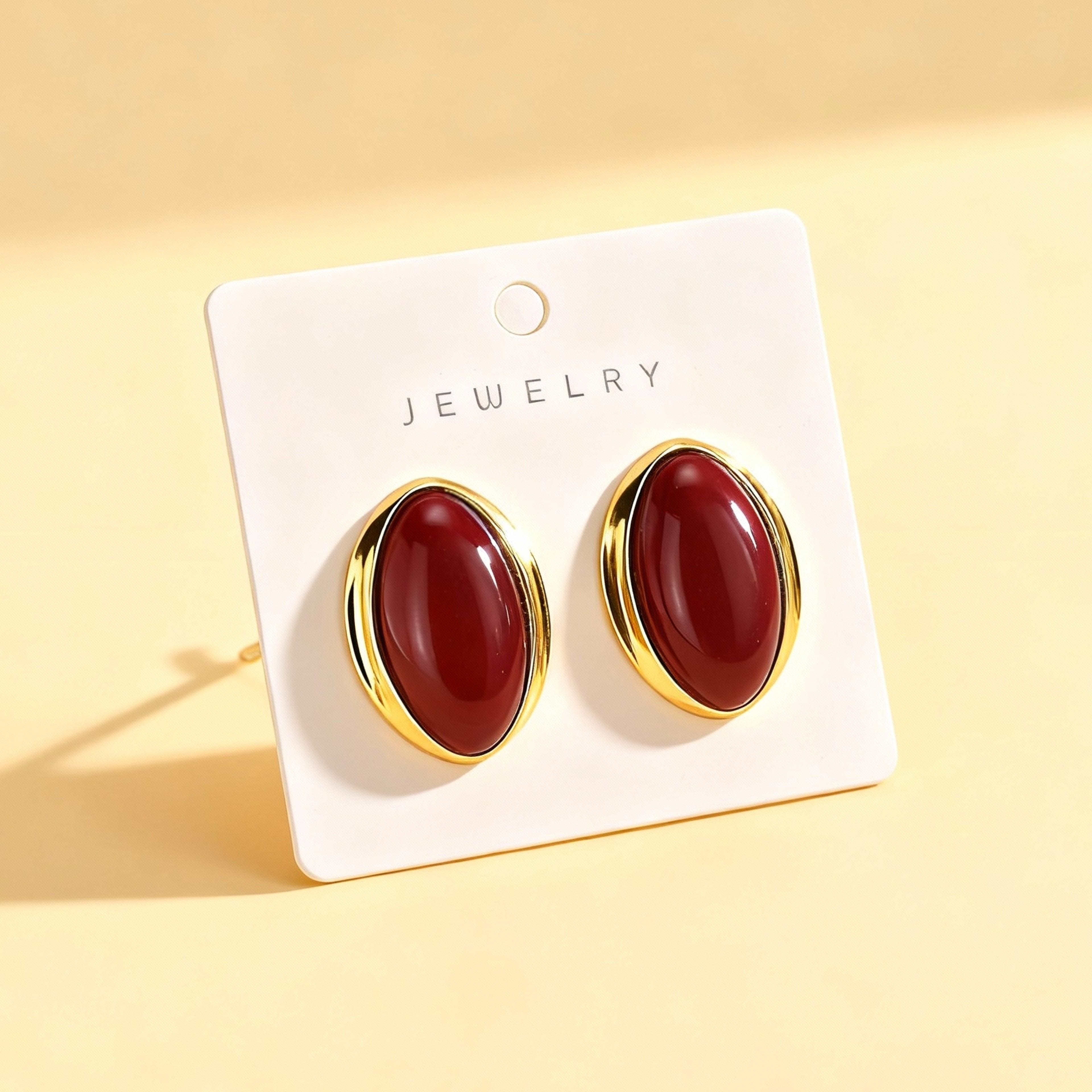Retro Geometric Stud Earrings For Women Bold Oval Statement Earrings For Parties  Everyday Style 8