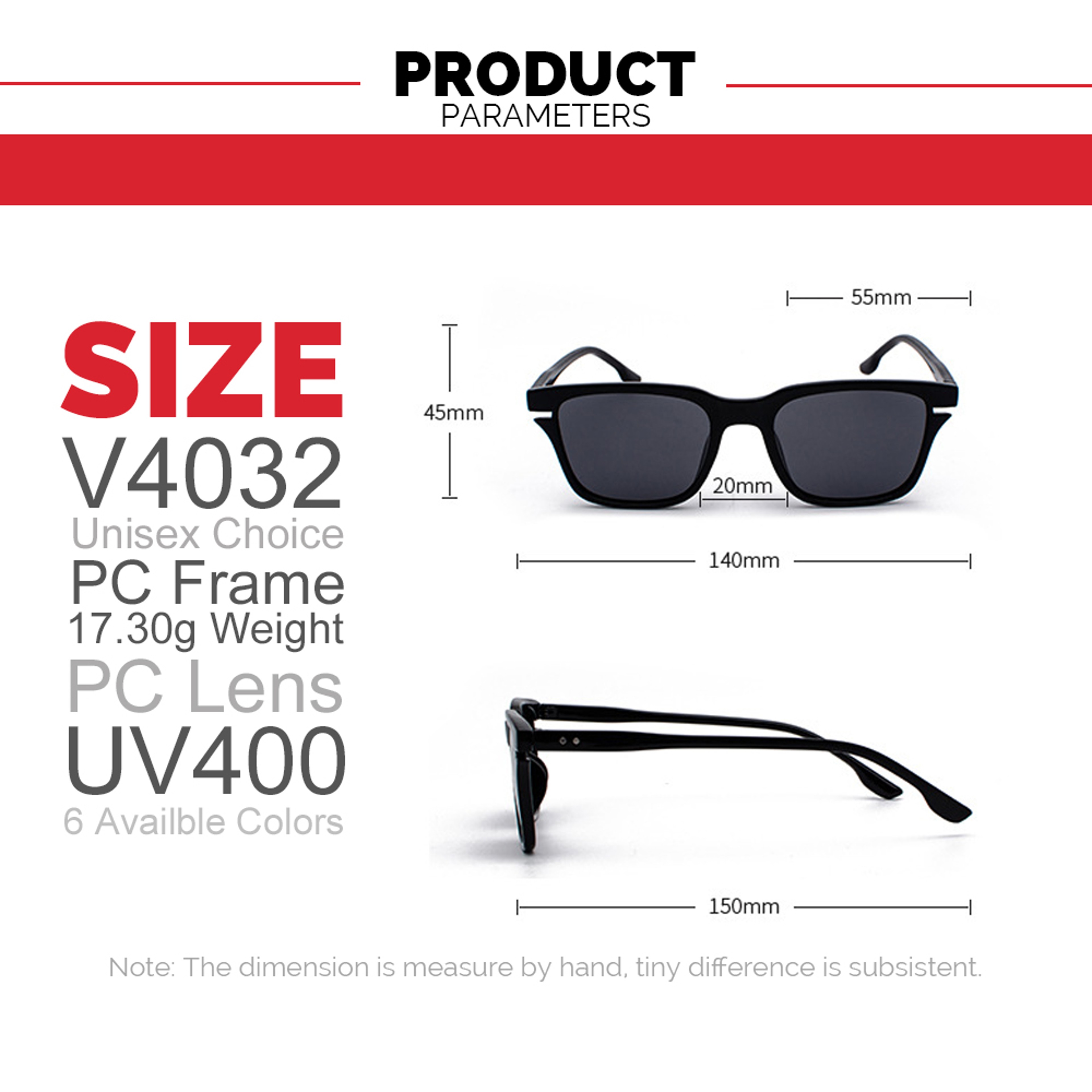 Polarized Sunglasses UV Vintage Square Driving Shades for Men & Women – view 3