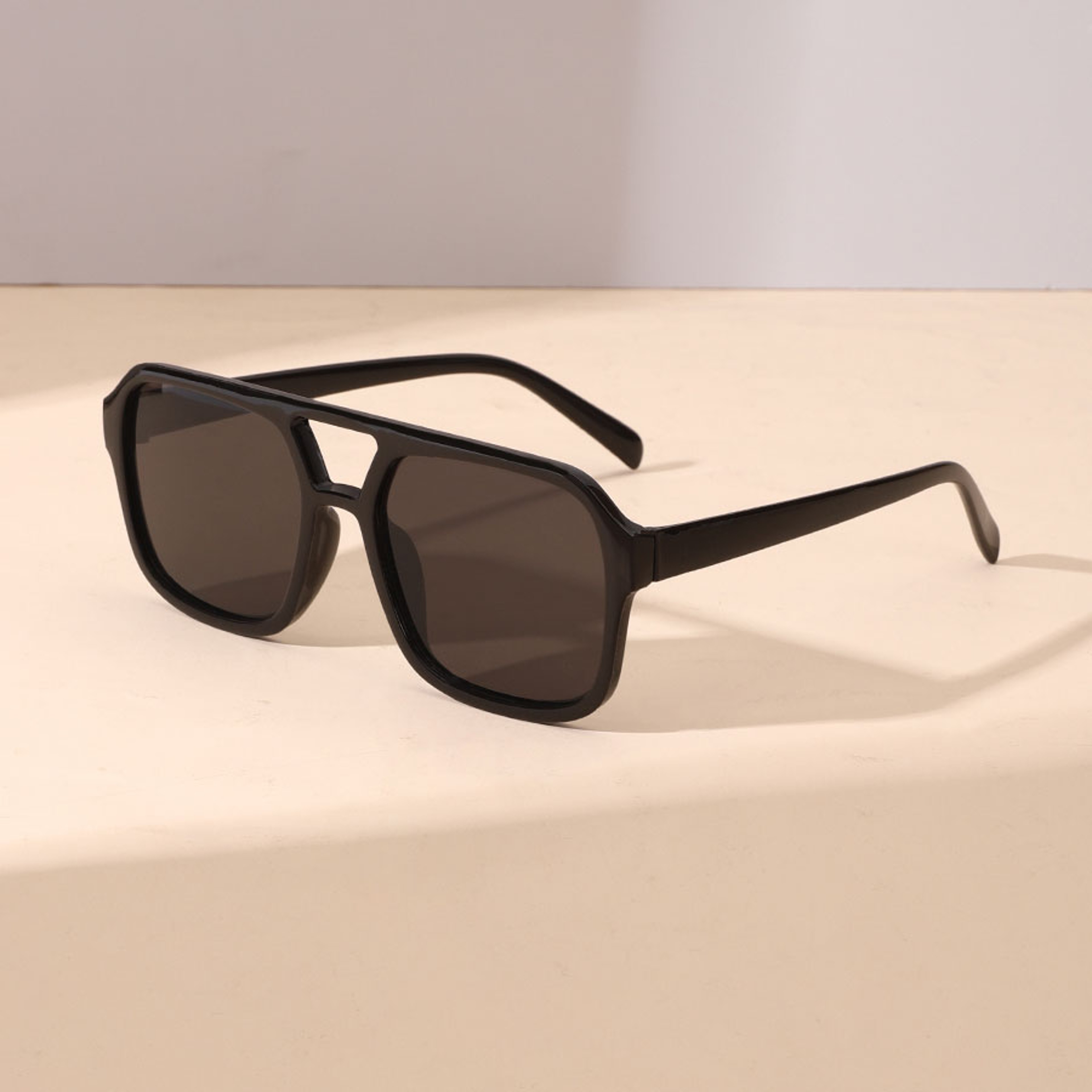 Retro Polygon Sunglasses with Double Bridge Square Sunglasses for Women & Men UV Style – view 9