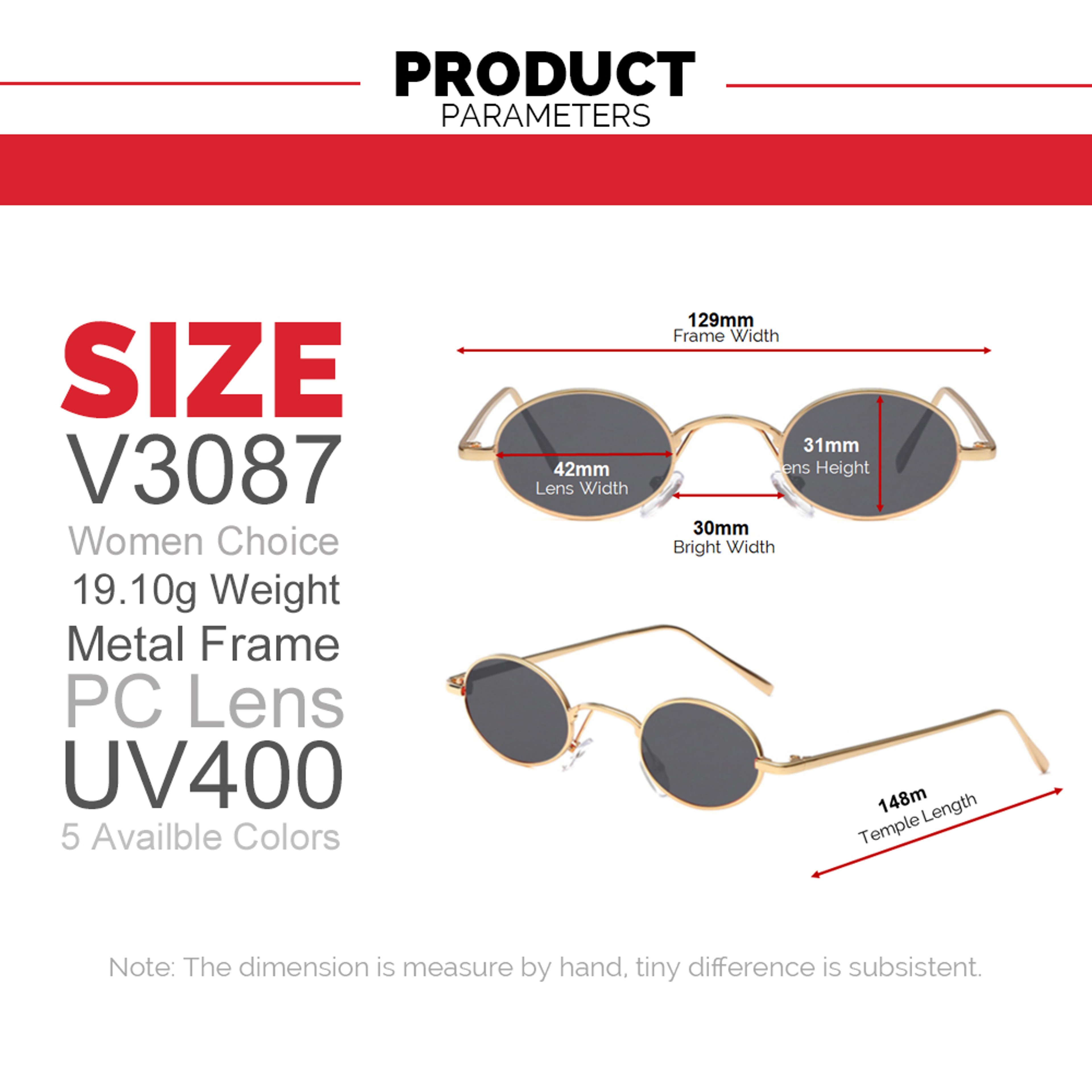 Small Oval Sunglasses For Women Vintage Sunglasses With Gold Metal Frame Retro Shades 2