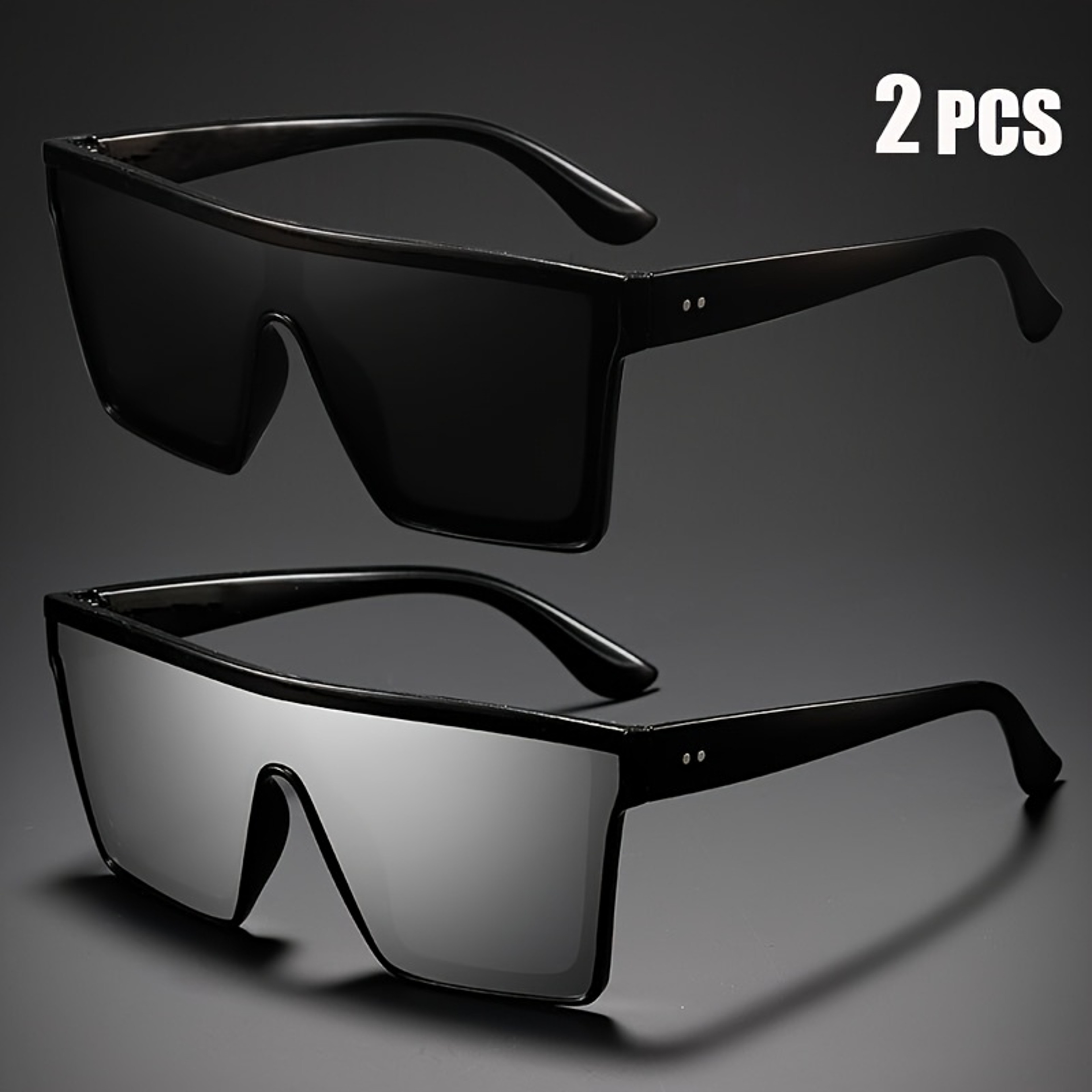 Oversized Driving Sunglasses With Anti Glare One Piece Shield Lens For Men  Women 7