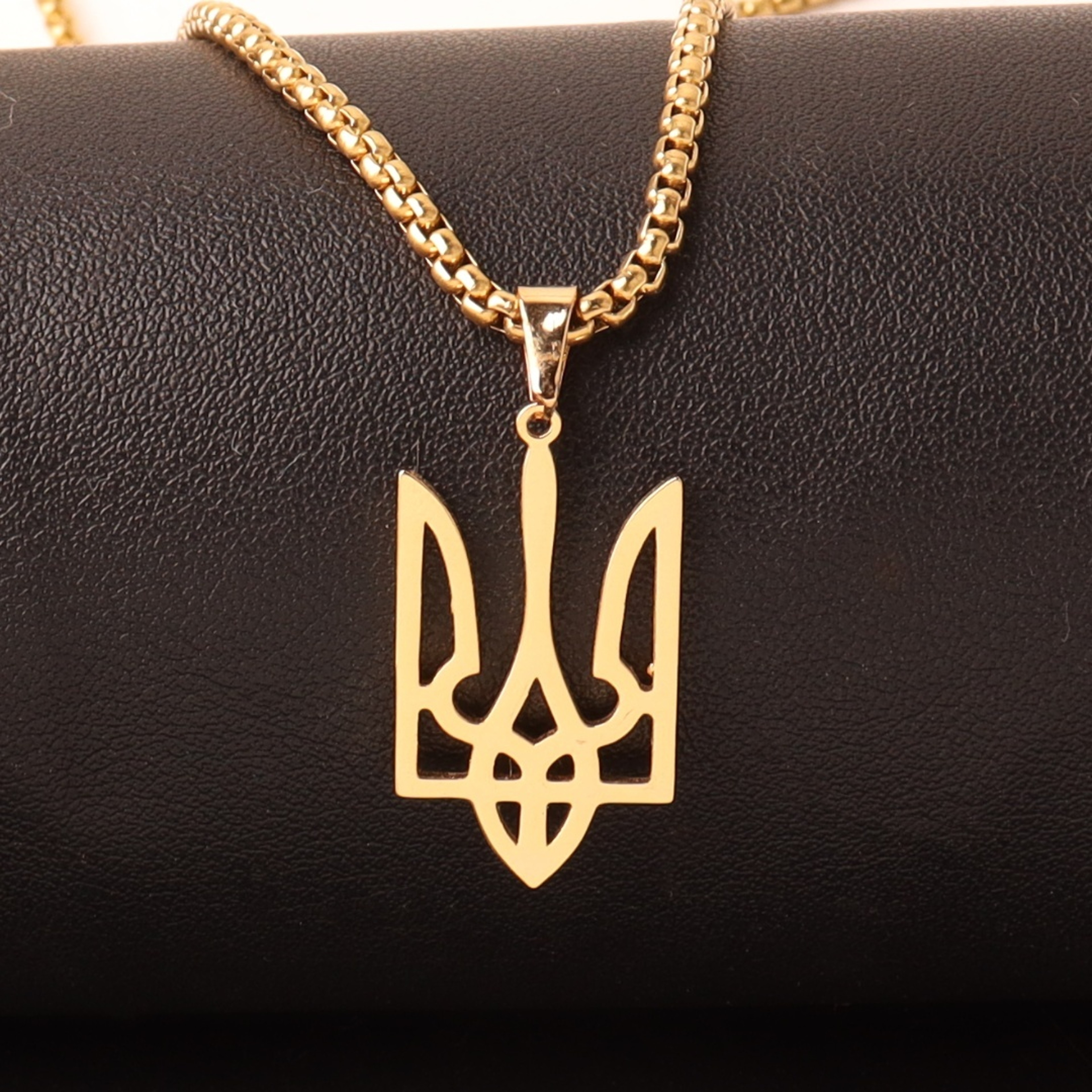 Trident Necklace Stainless Steel Unisex Pendant Chain – view 5
