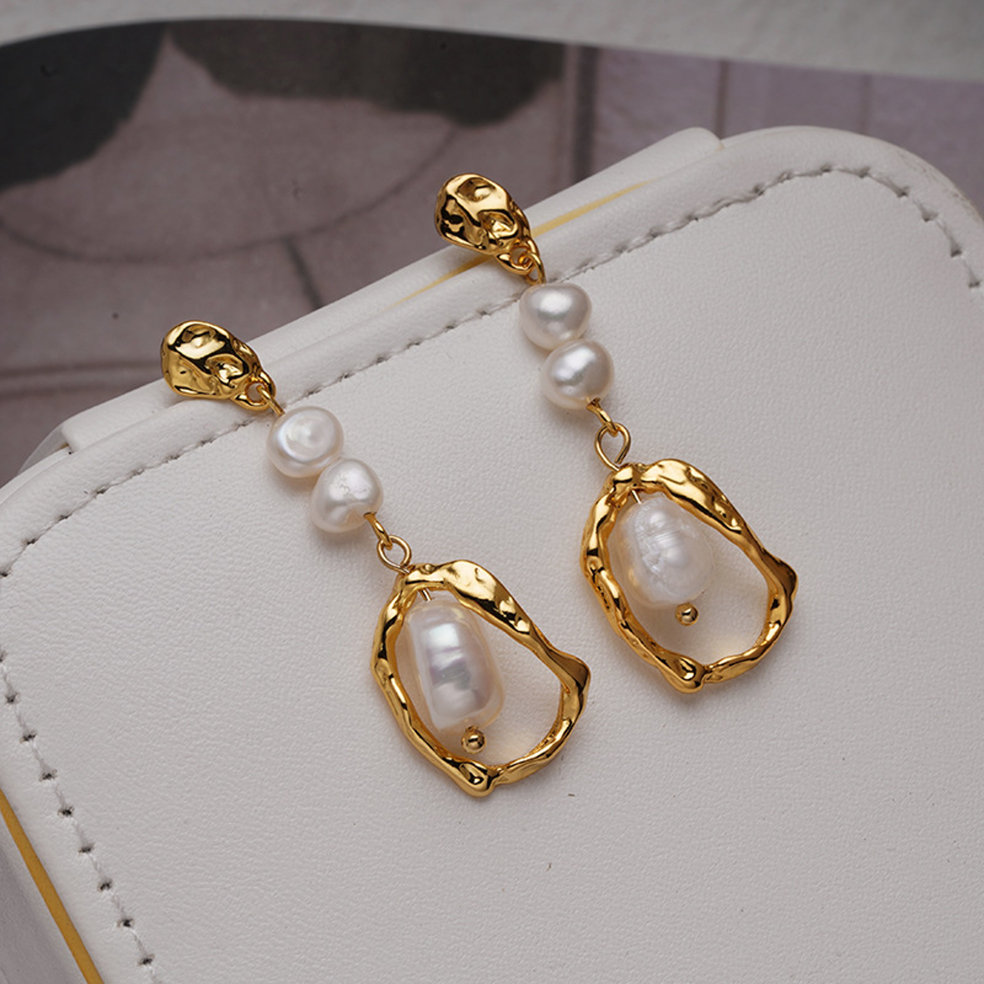 Fish Tassel Earrings Gold Plated Dangle Earrings for Women – view 6