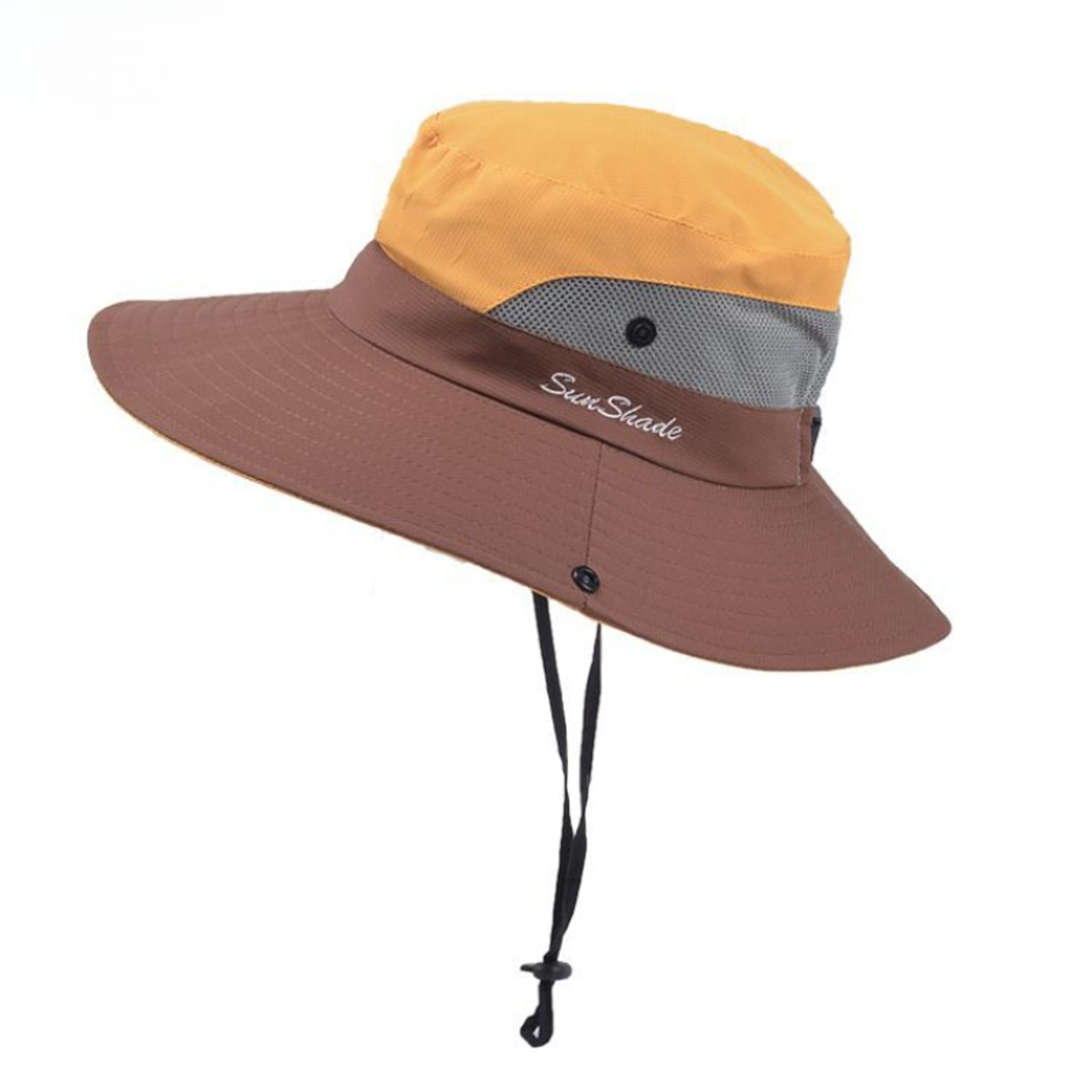 Wide Brim Sun Hat With Neck Flap Breathable Adjustable Fishing  Beach Cap 10