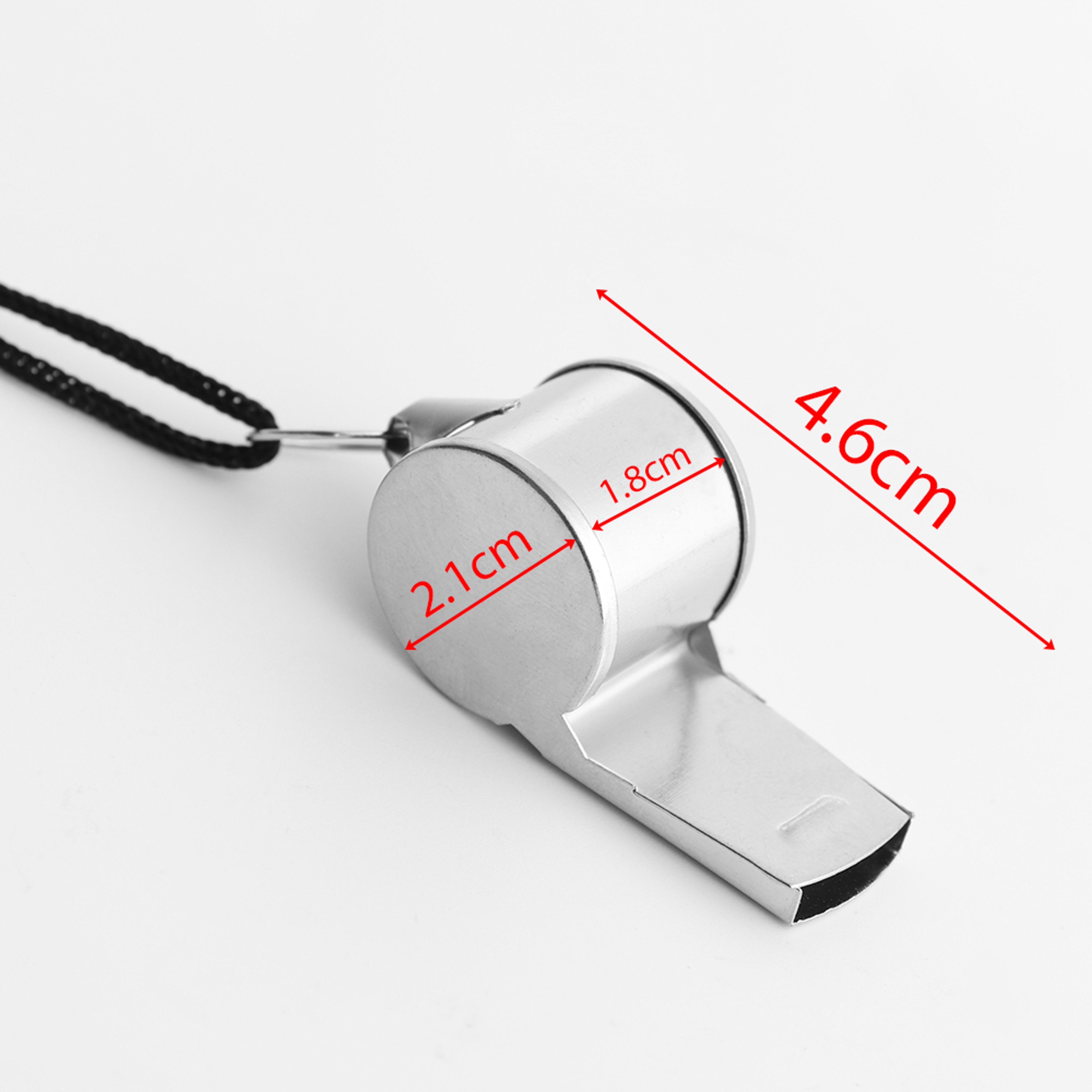 Professional Stainless Steel Whistle With Lanyard For Referees Coaches  Sports Training 3