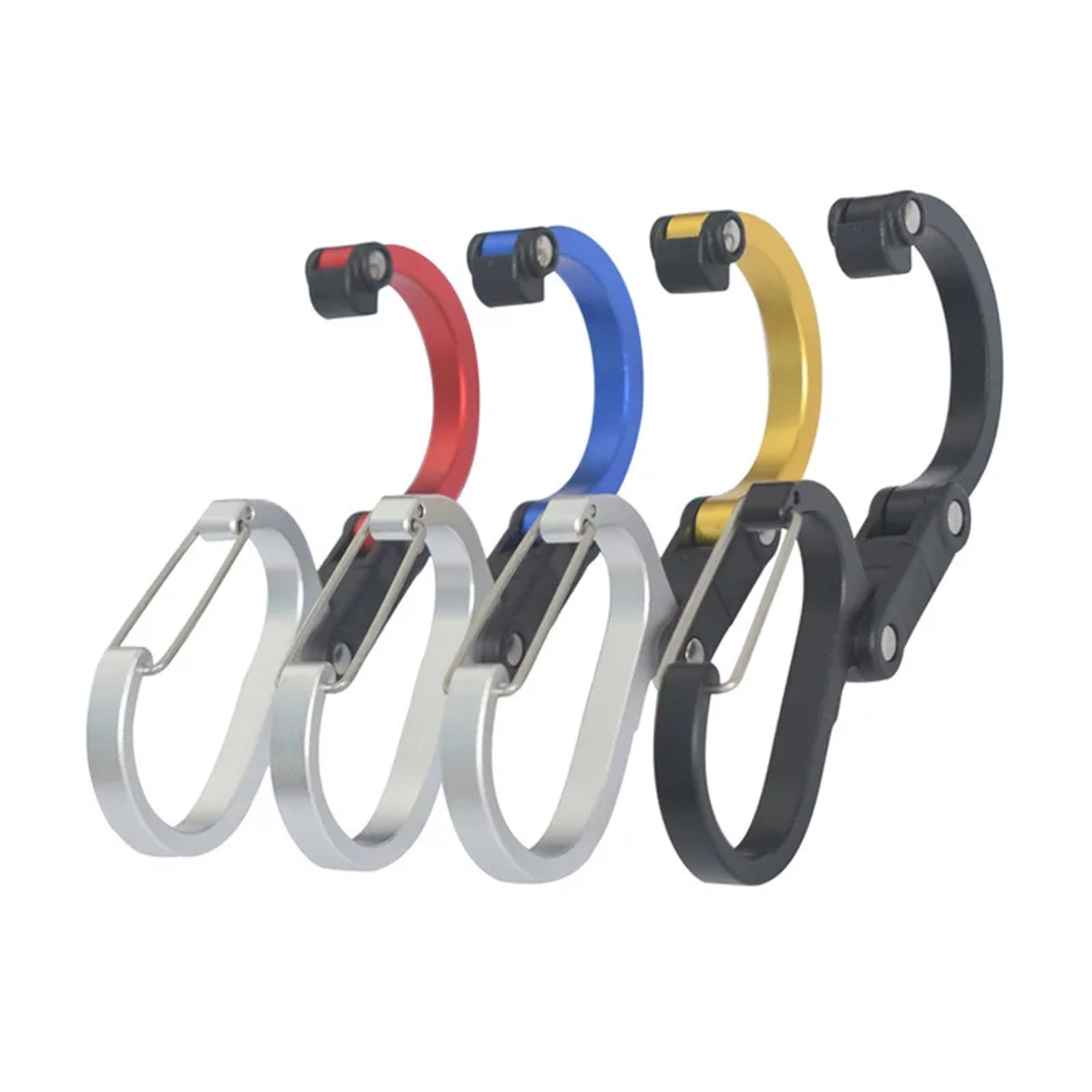Rotating Camping Carabiner Gear Clip with Backpack Hook and 20KG Load Capacity – view 5