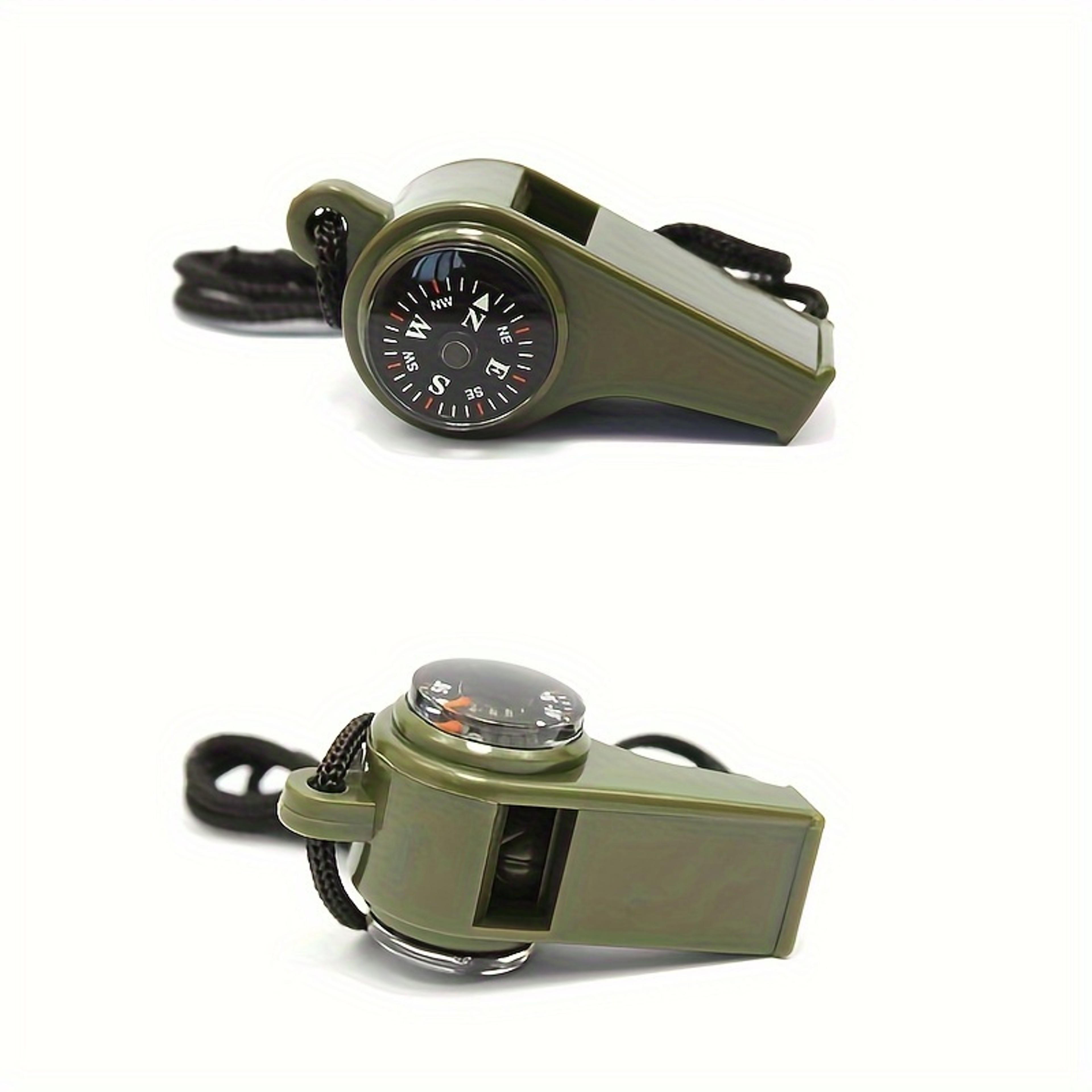 Survival Whistle with Camping Compass, Thermometer & Lanyard for Outdoor Adventures – view 4