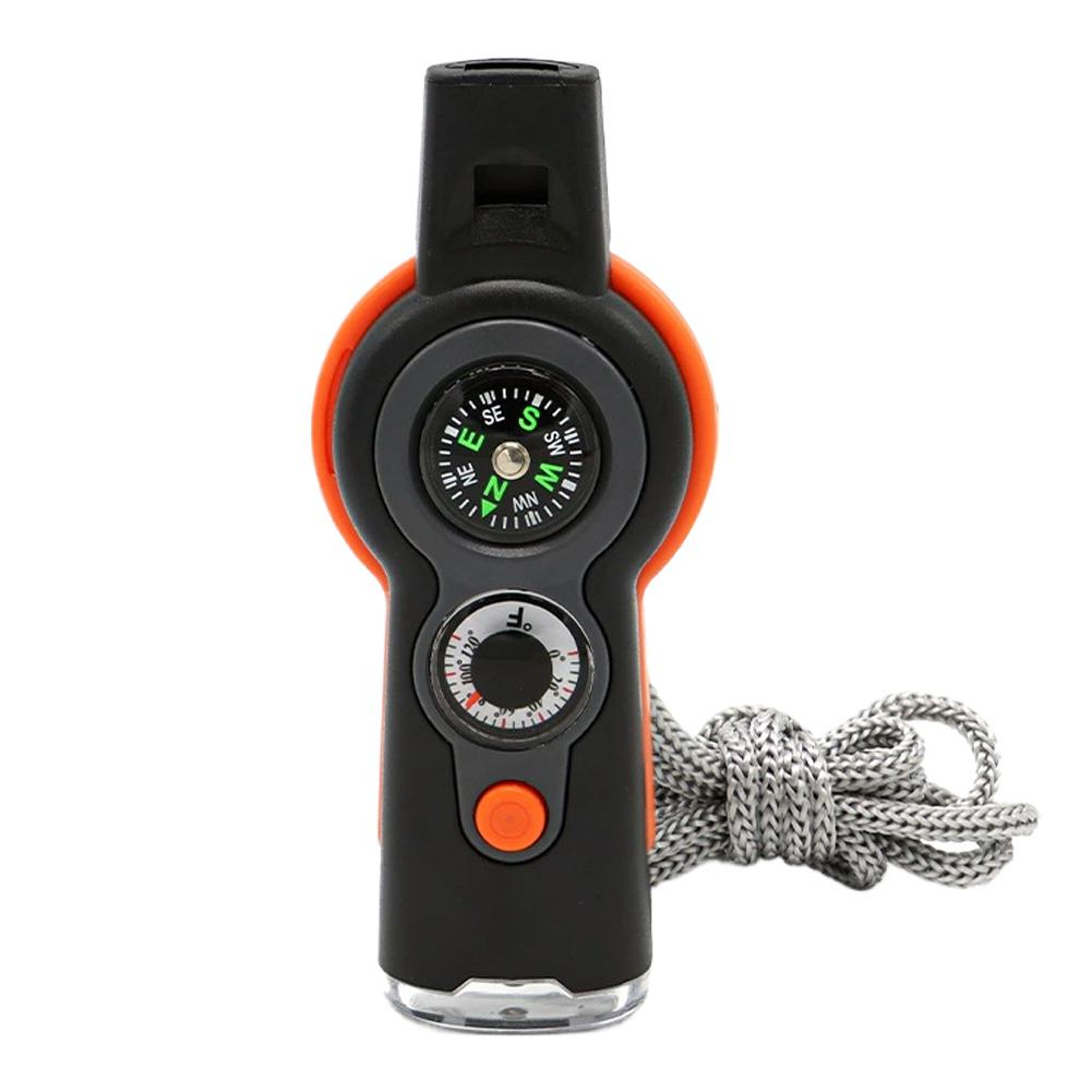 Survival Whistle with Compass, LED Light & Thermometer for Camping and Hiking – view 7