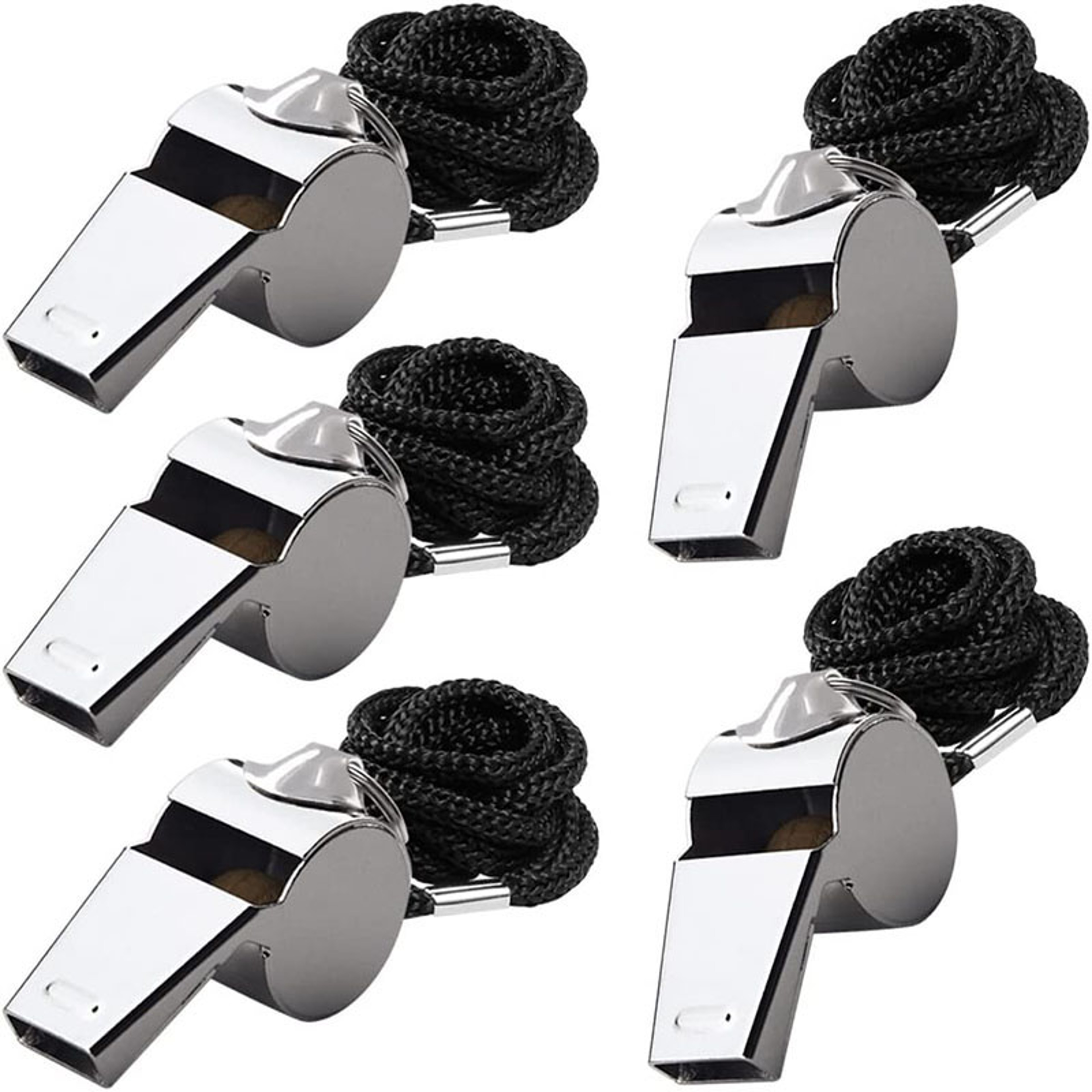 Stainless Steel Whistle Set with Lanyards for Referees, Coaches & Emergency Use – view 7