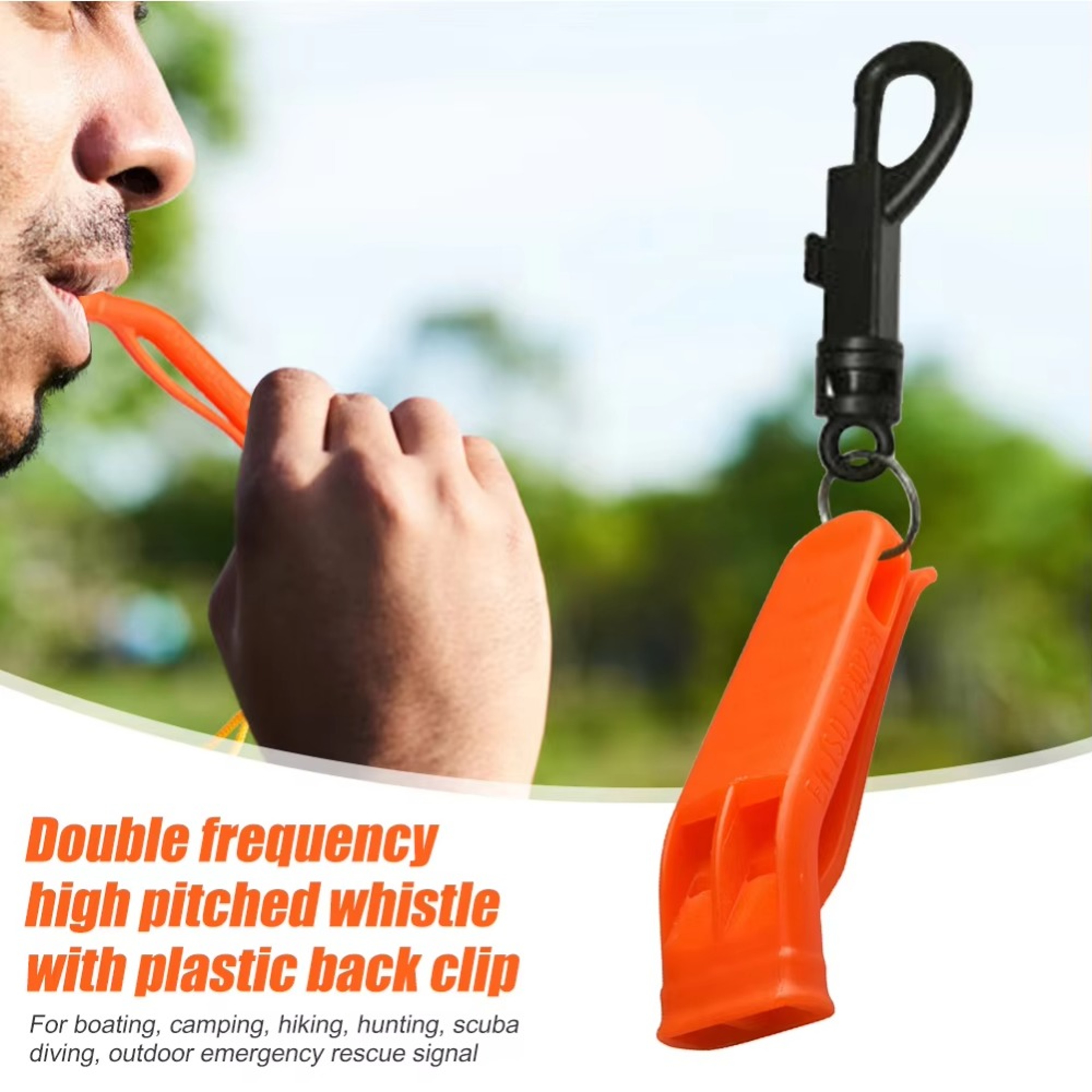 Emergency Survival Whistle For Camping Hiking Rescue Sports 1