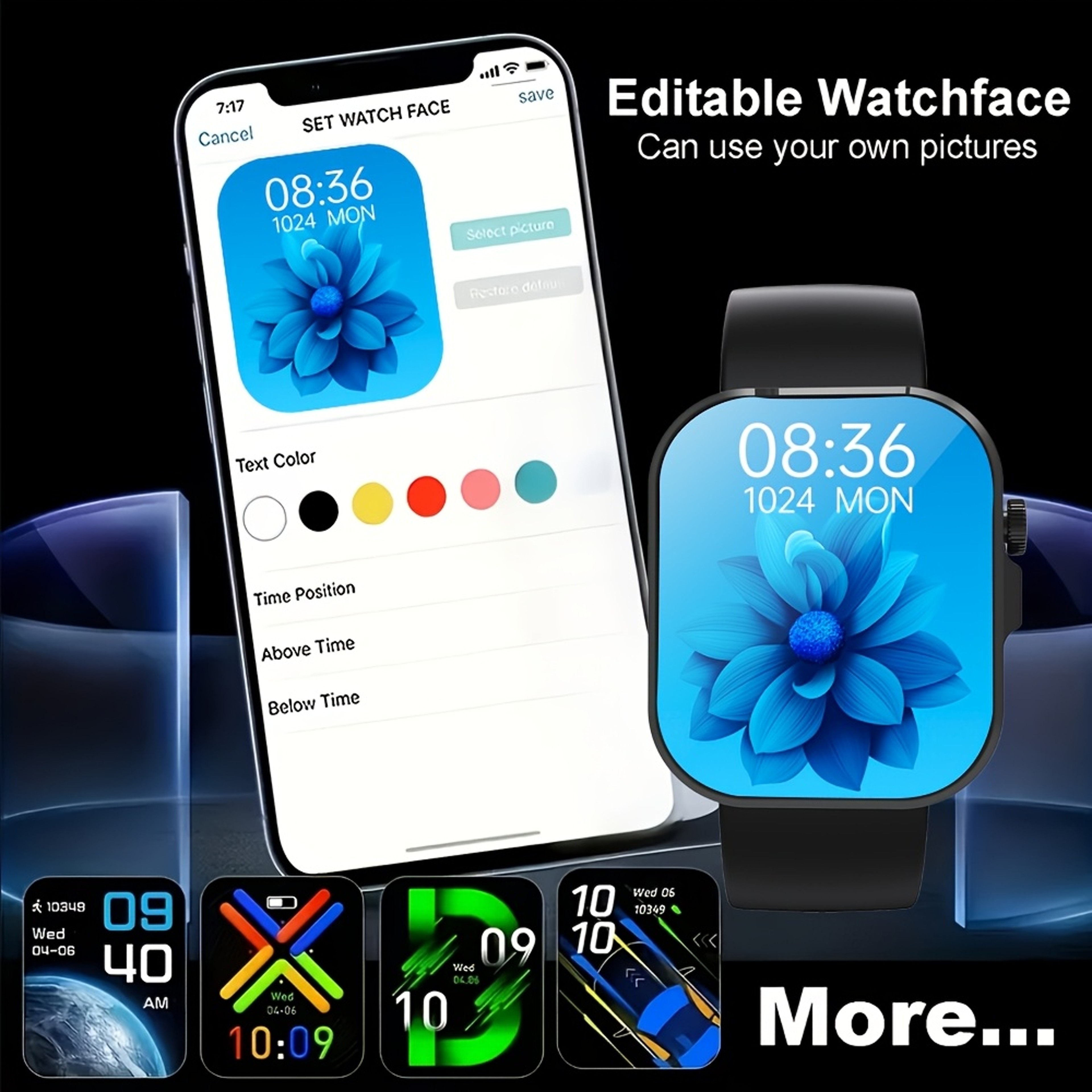 Premium Smart Watch with Fitness Tracker, GPS & Multi Sports Modes for Android and iPhone – view 6