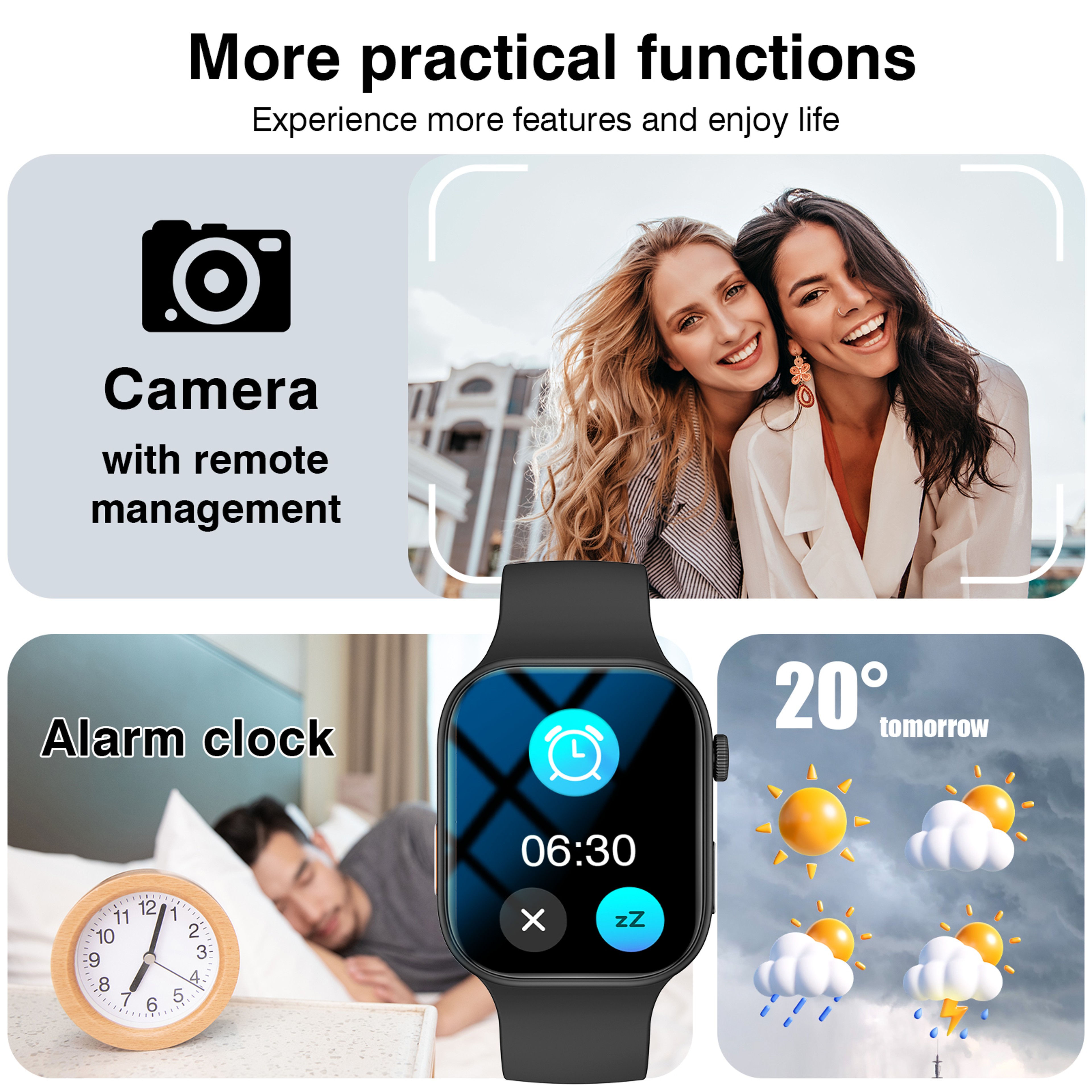 Bluetooth Calling Smartwatch with Multi Sport Modes and App Notifications for Android & iPhone – view 5
