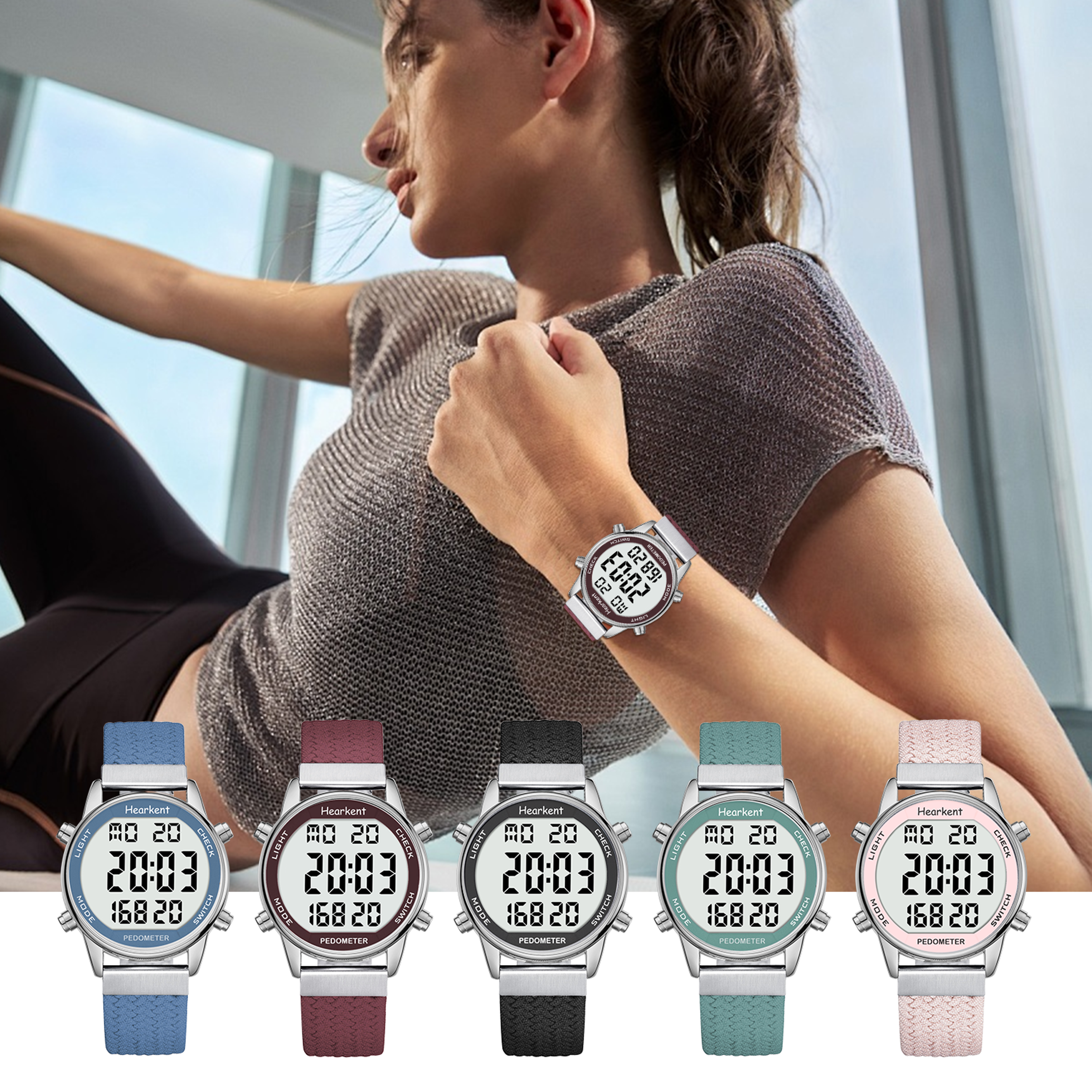 Pedometer Watch Digital Step Counter Watch with Calorie & Distance Tracker for Walking – view 6