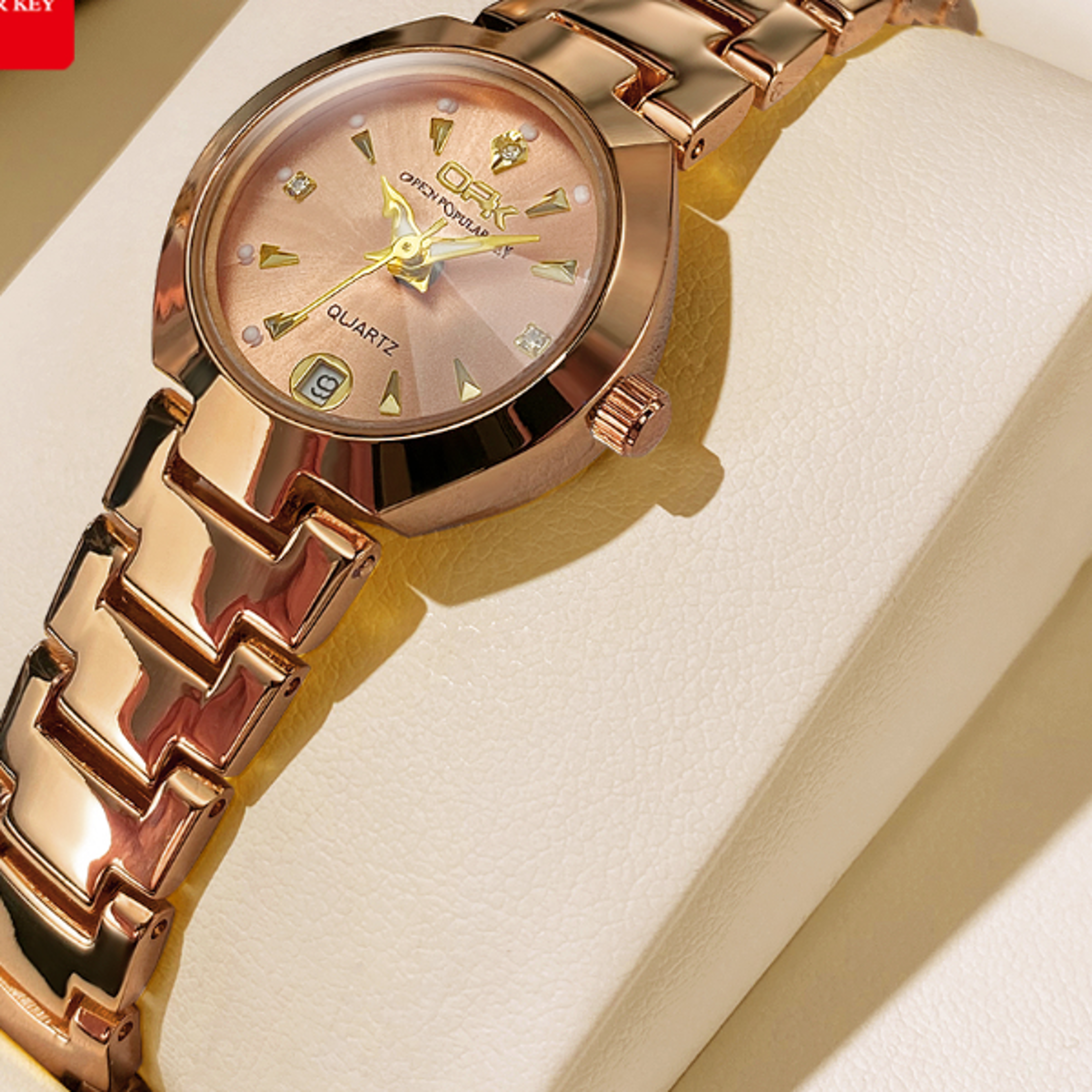 Womens Luxury Watch Waterproof Quartz Stainless Steel Date Wristwatch