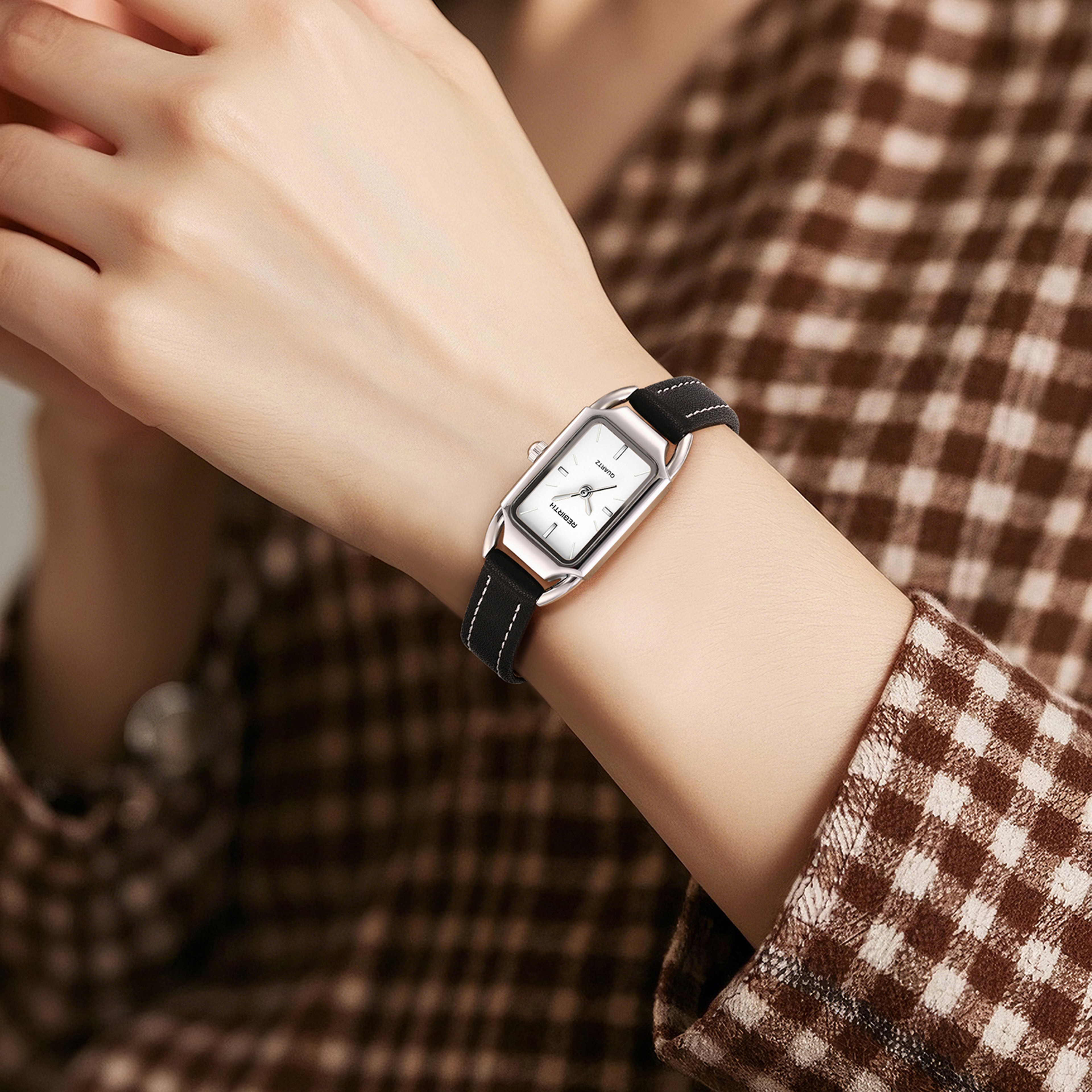 Retro Womens Leather Watch Casual Quartz Watch For Everyday Style 1
