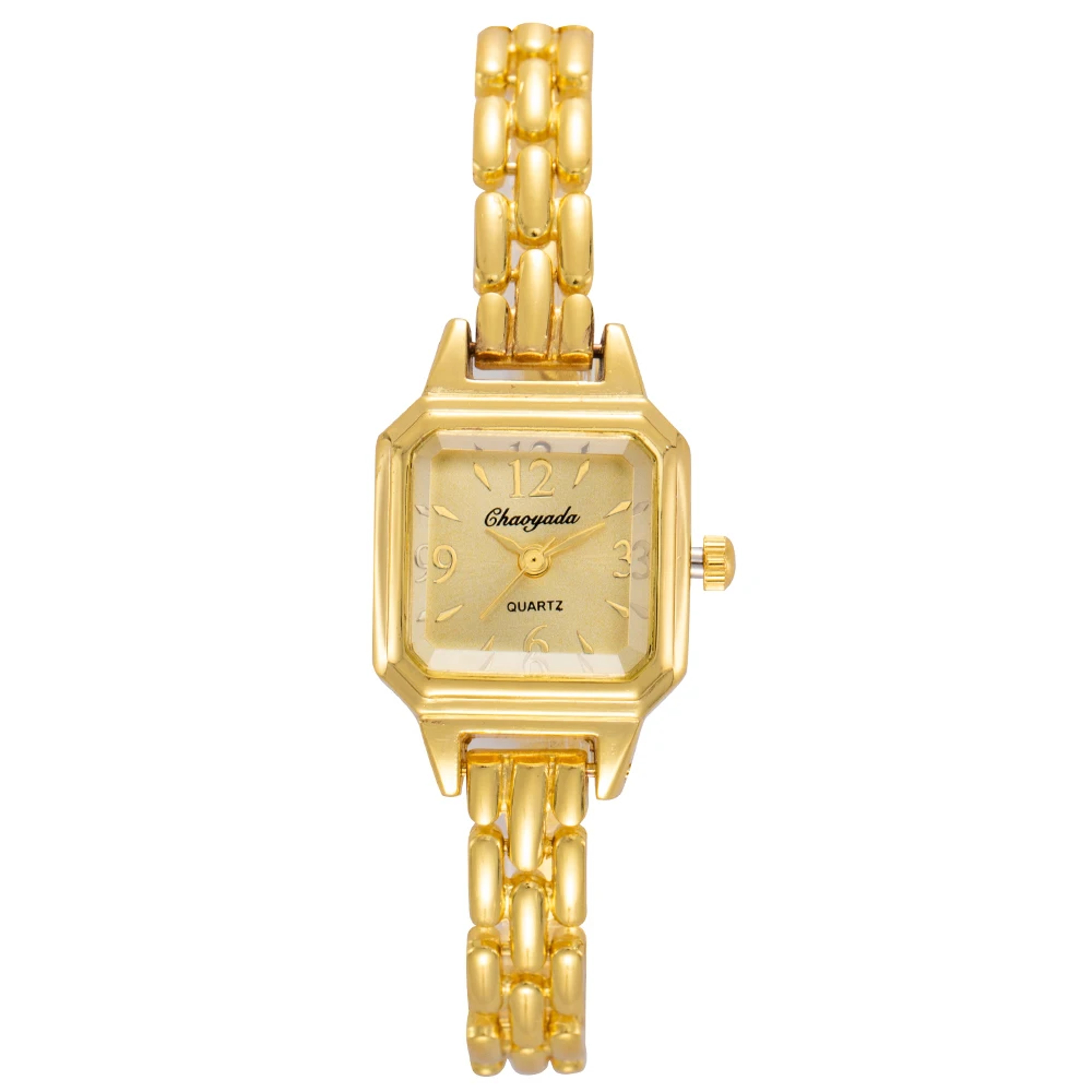 Luxury Women's Quartz Watch Gold Square Bracelet Dress Watch for Elegant Women – view 4