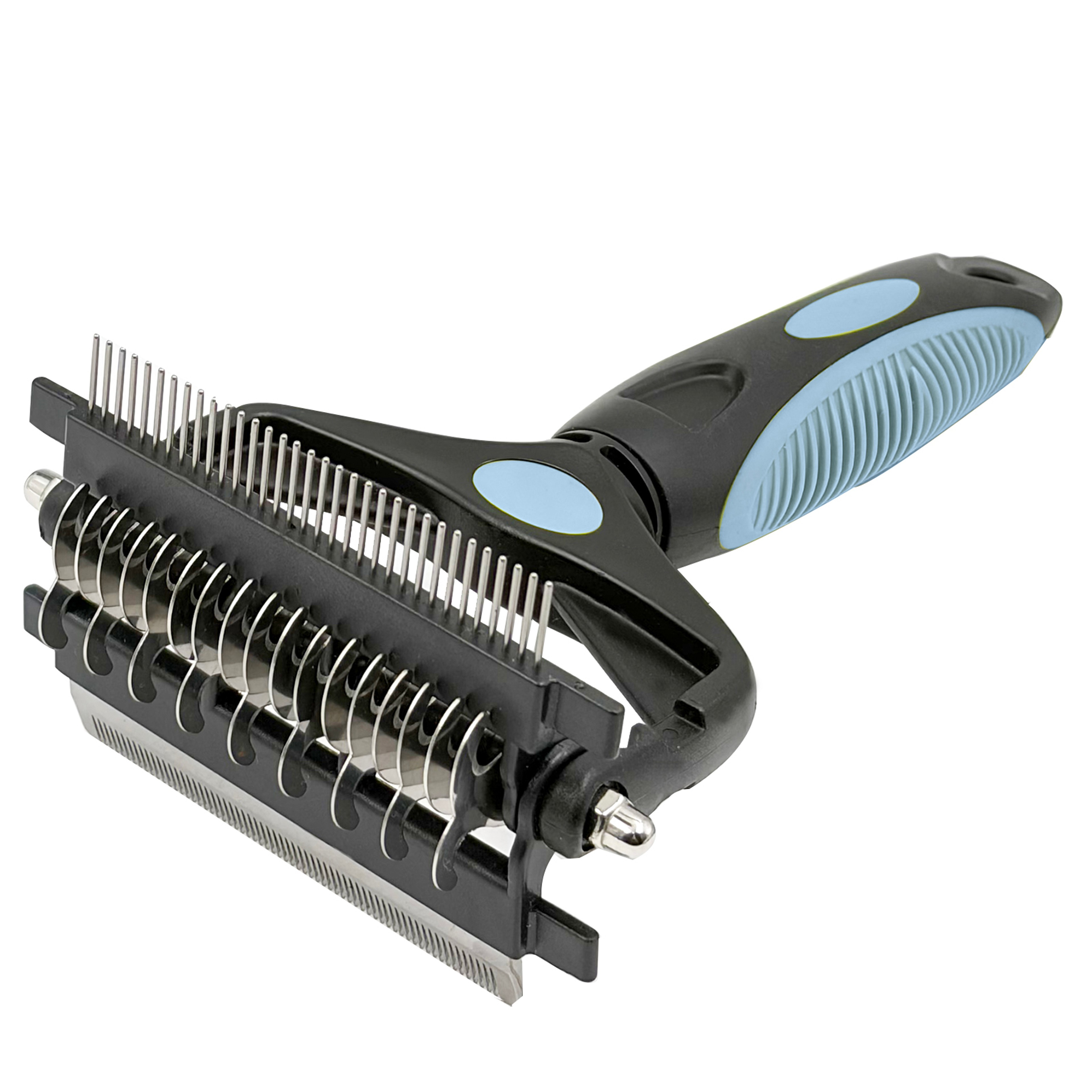 Pet Grooming Brush with Dog De shedding Brush & De matting Comb for Dogs and Cats – view 1