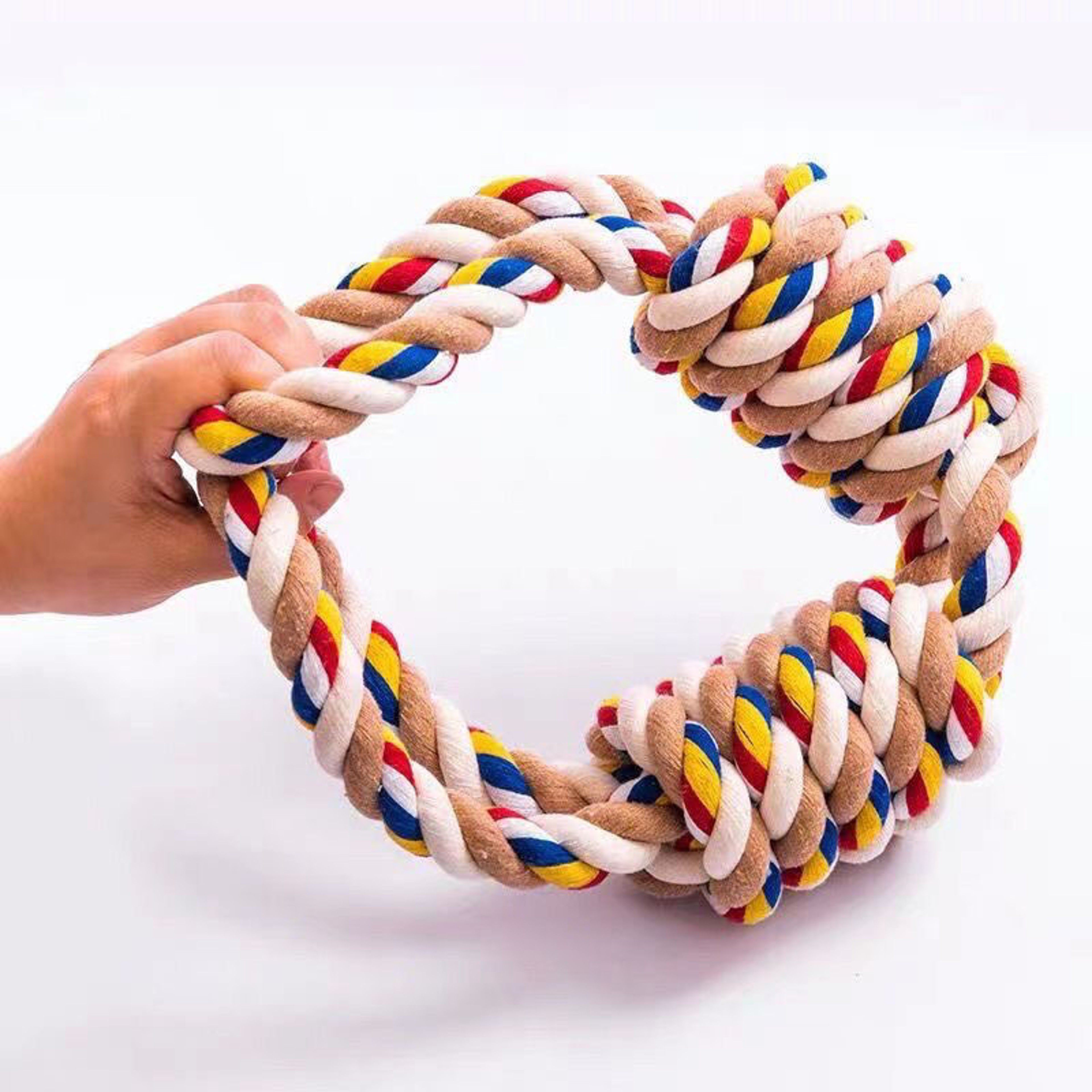Dog Rope Toy for Teeth Cleaning, Interactive Tug & Durable Cotton Dog Chew Toy – view 5
