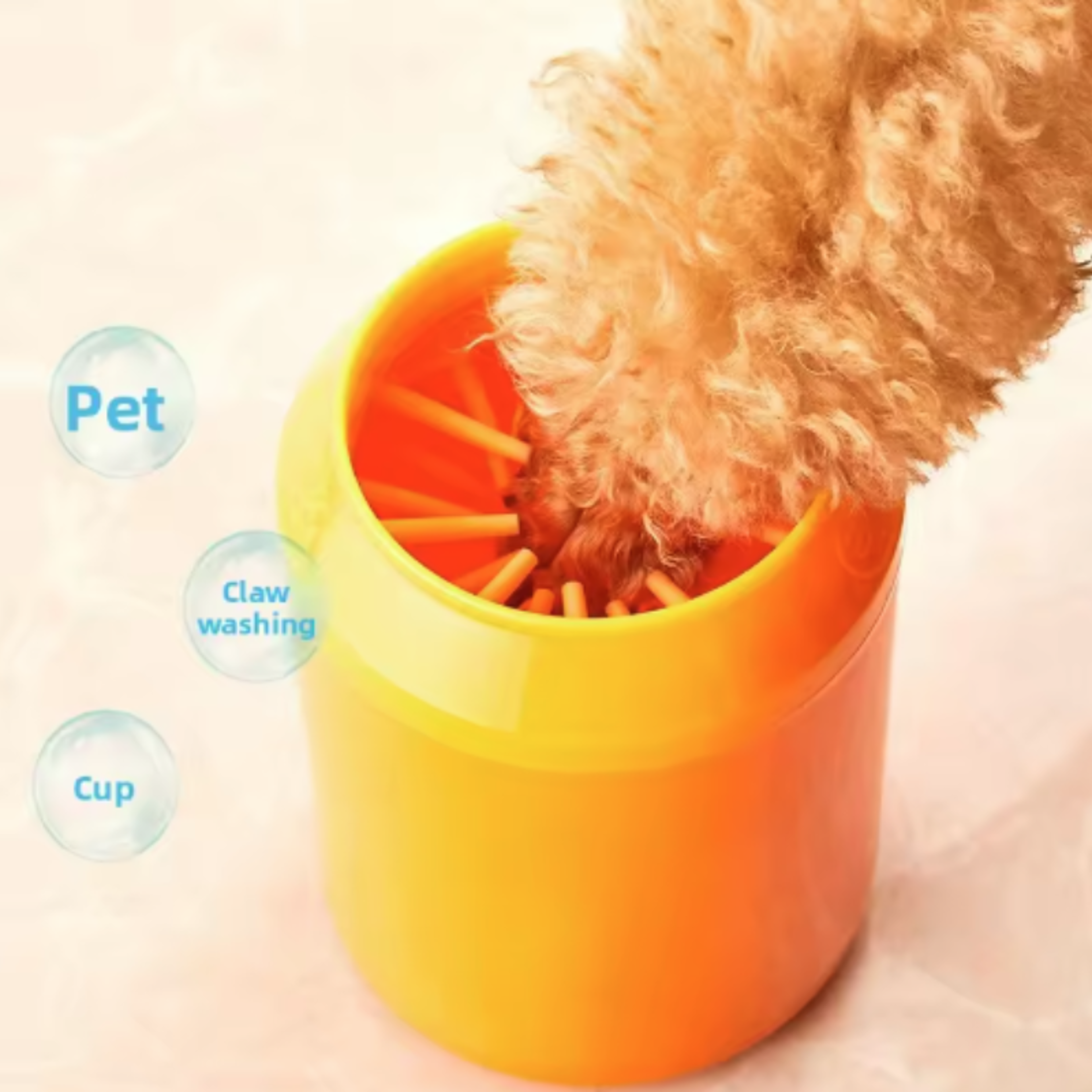 Portable Dog Paw Cleaner Cup with Soft Silicone Bristles for Quick Mud Free Paw Washing – view 4