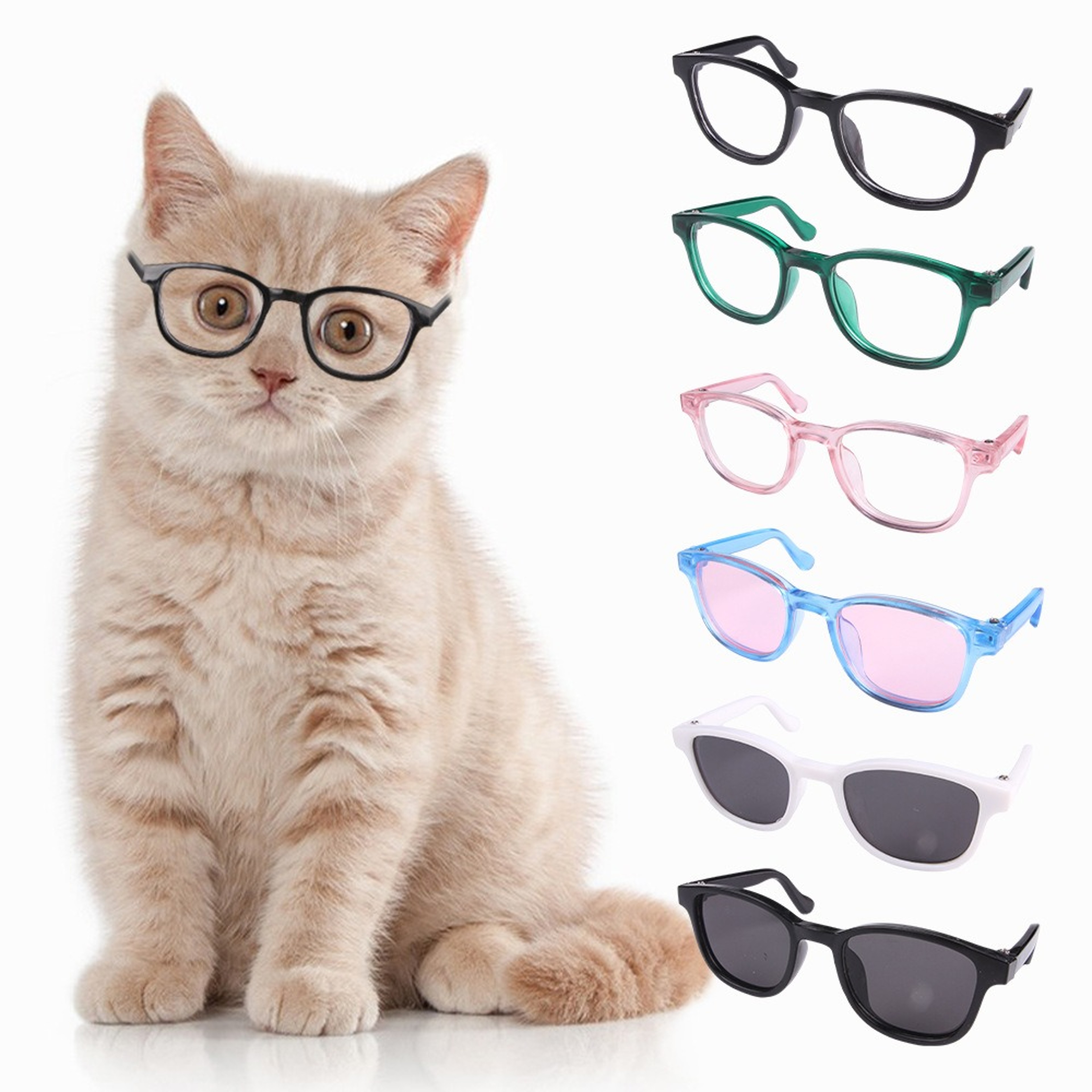 Dog Sunglasses with Windproof Eye Protection for Small Dogs & Cats – view 1