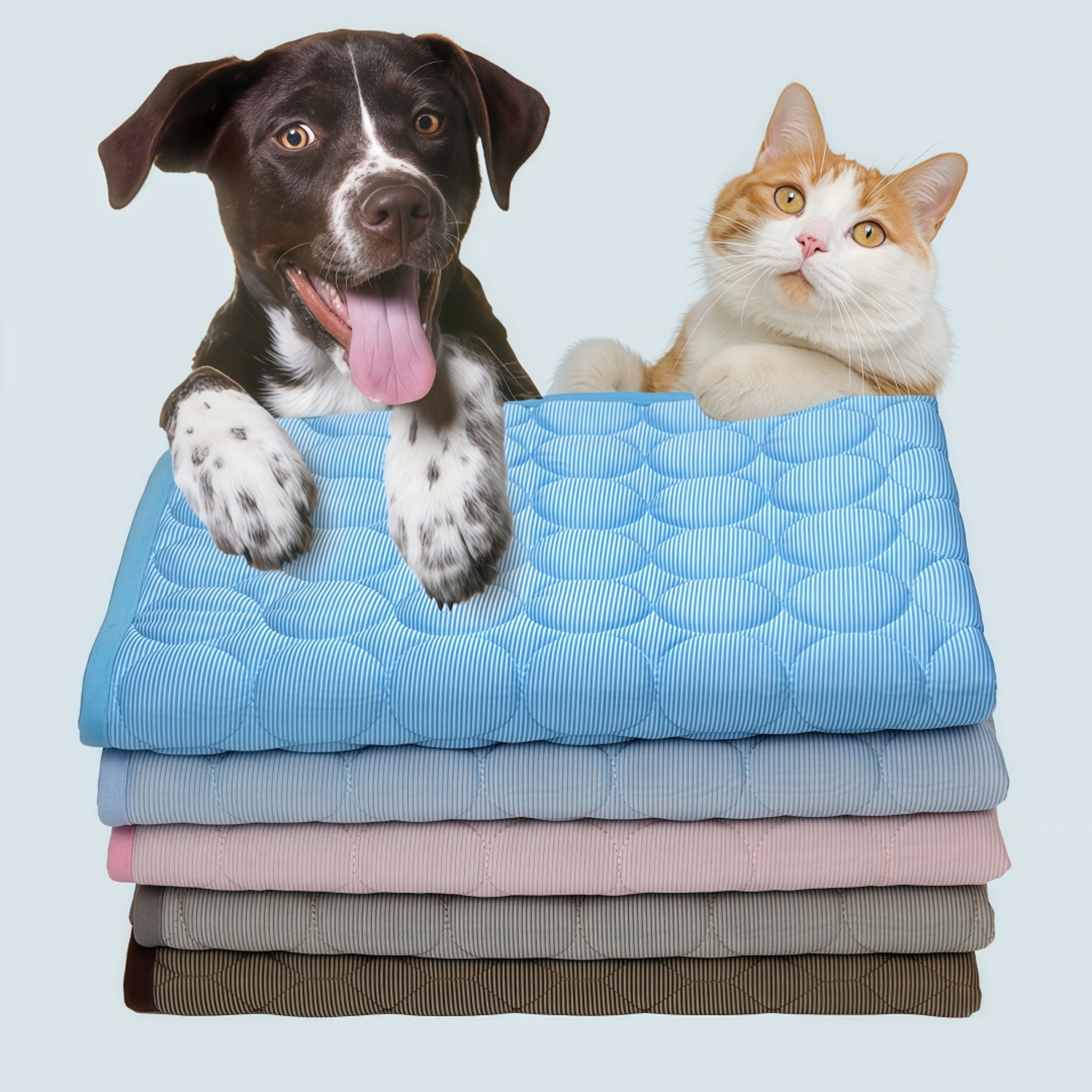 Ice Silk Pet Cooling Mat for Dogs & Cats Breathable Non-Slip Washable Summer Cooling Pad – view 1