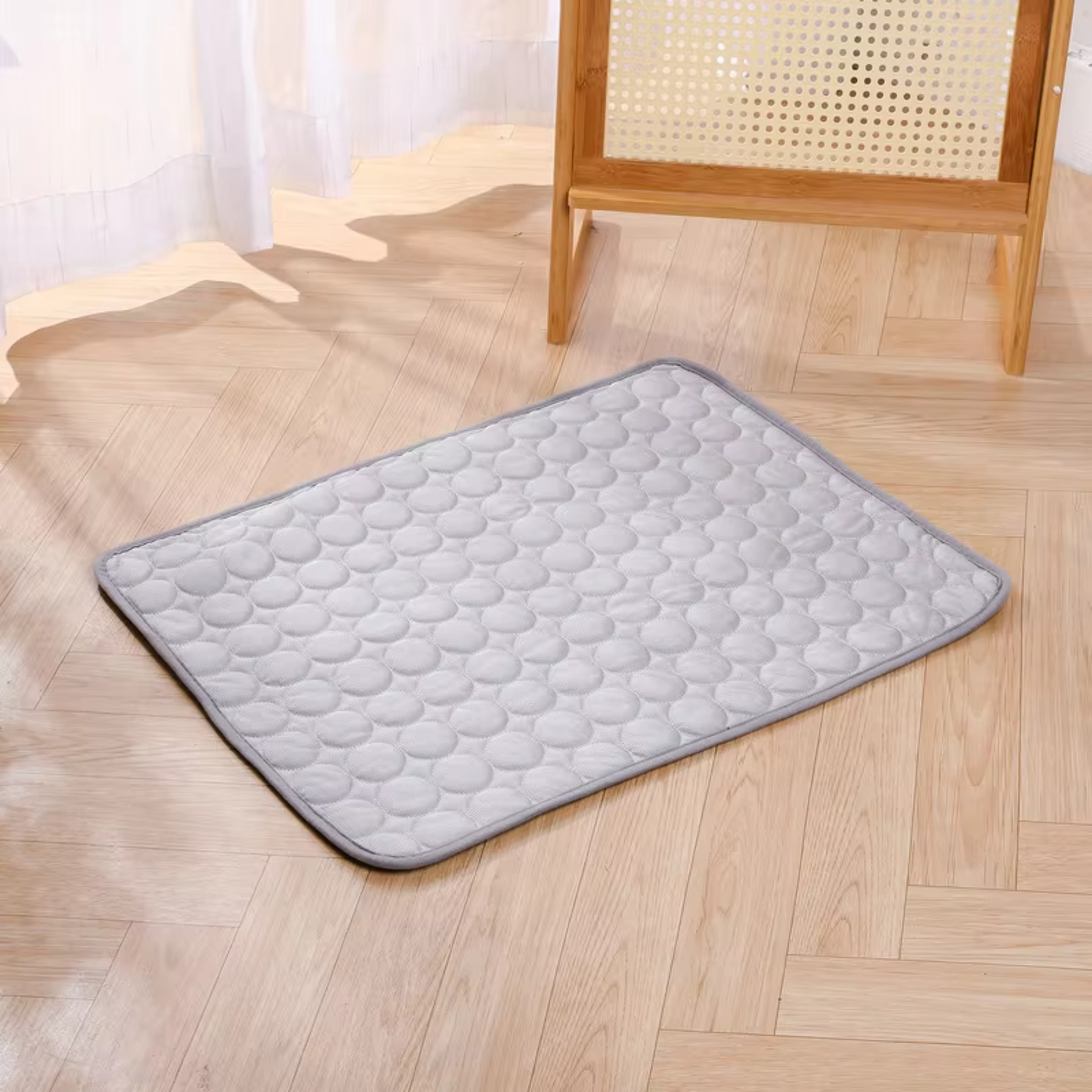 Ice Silk Pet Cooling Mat for Dogs & Cats Breathable Non-Slip Washable Summer Cooling Pad – view 7