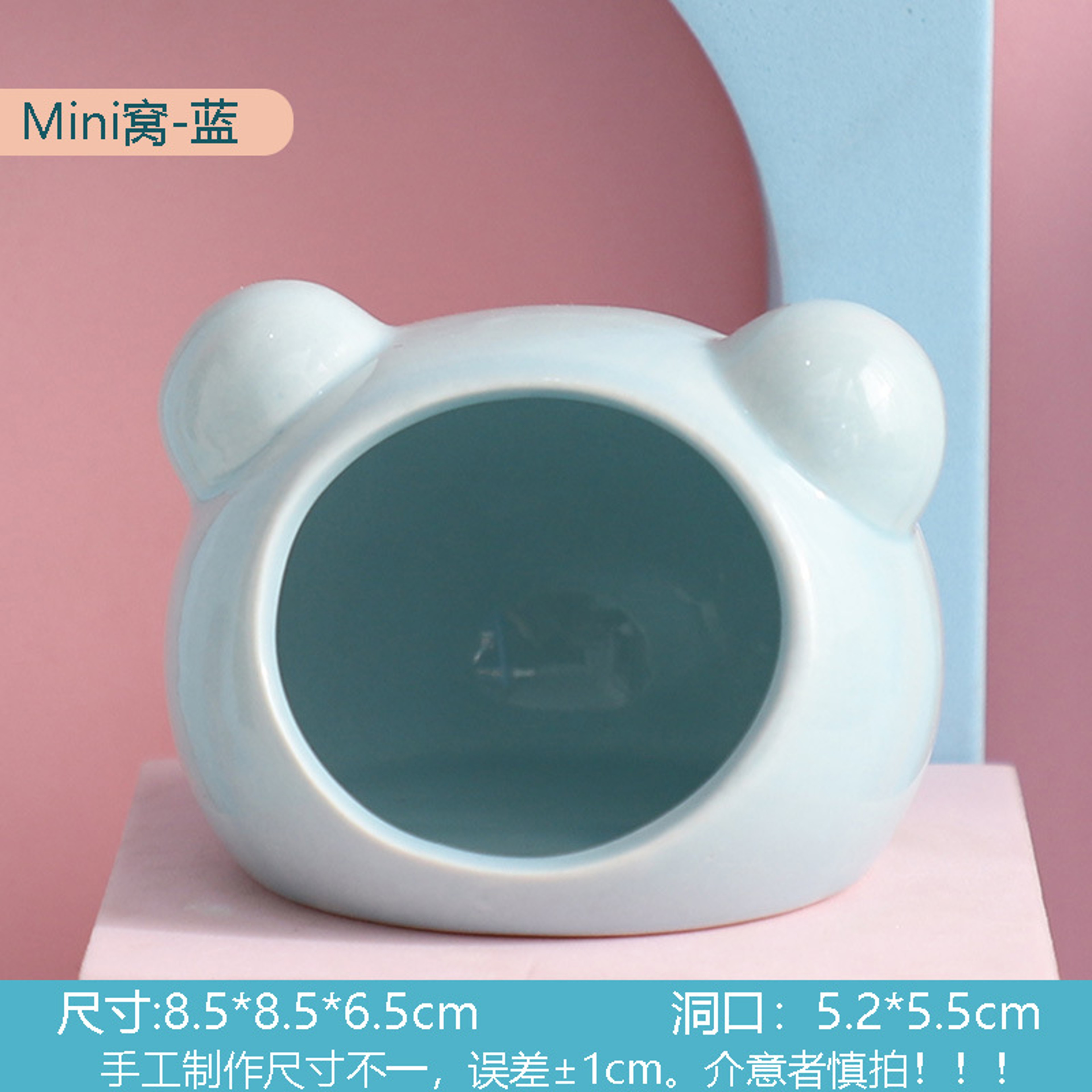 Ceramic Hamster House Cooling Hideout For Small Pets Cute Summer Hamster Nest 4