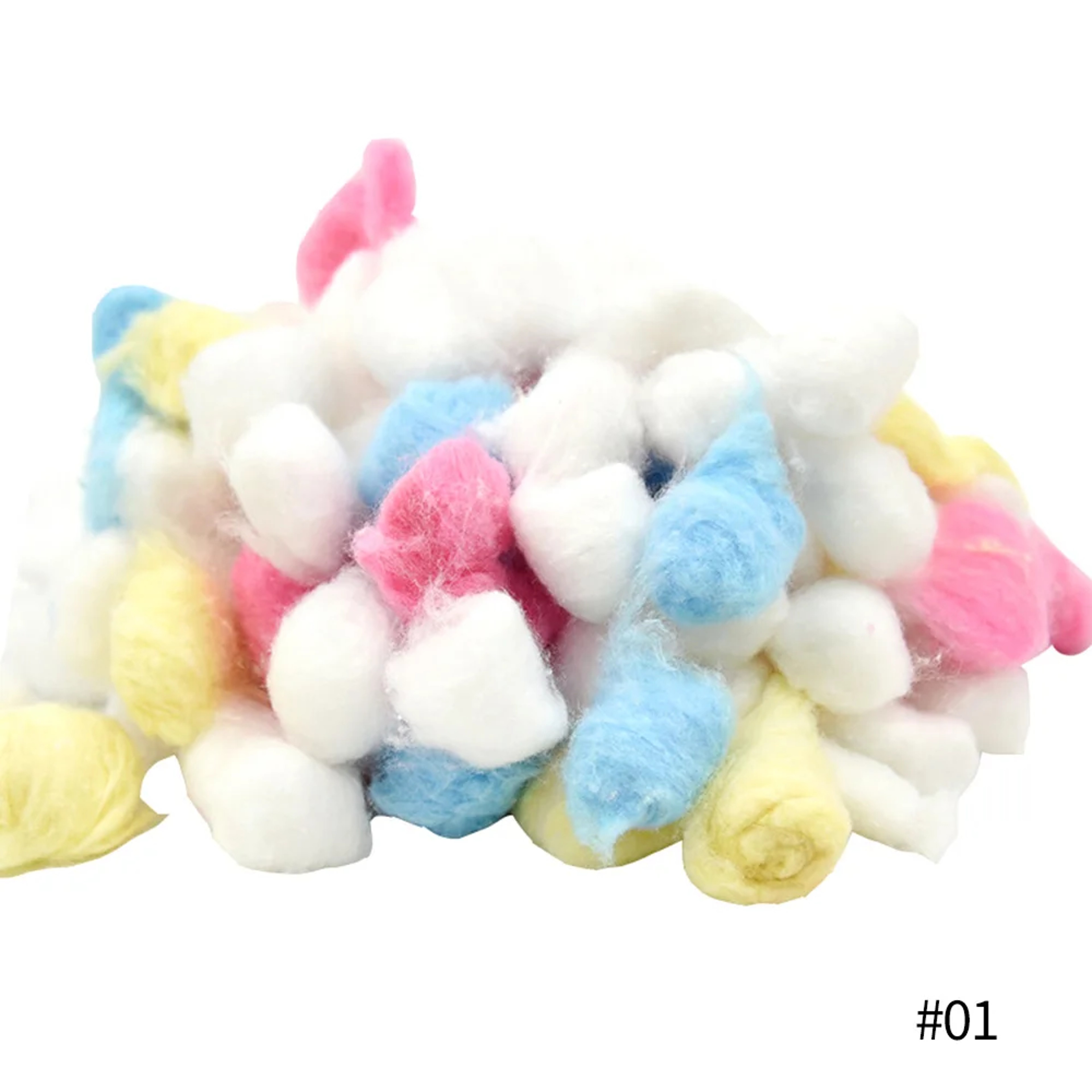 Colorful Hamster Nesting Material Cotton Nesting Balls For Small Animal Bedding 200PCS 6