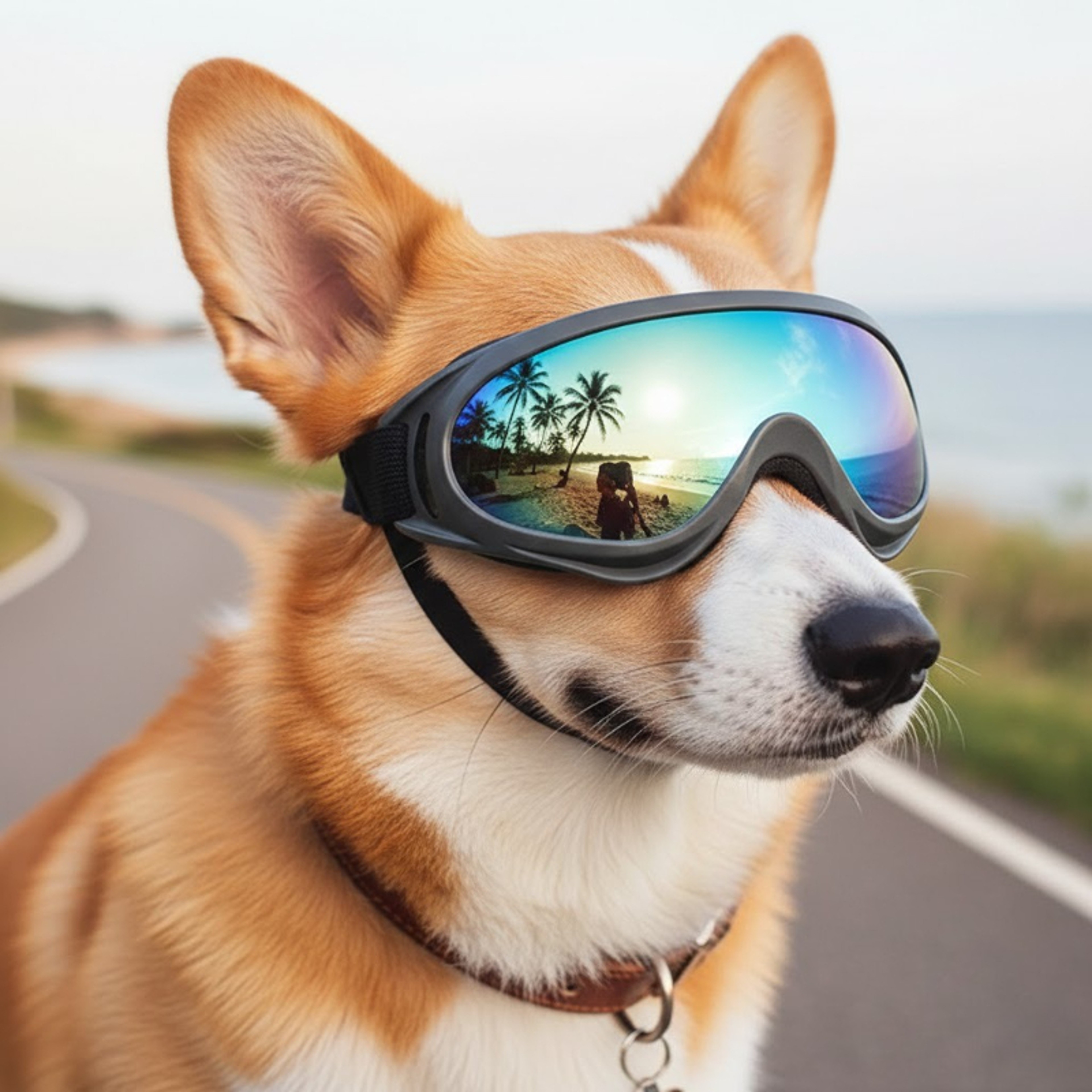 Dog Goggles Windproof Pet Eye Protection Sunglasses for Small, Medium & Large Dogs – view 1
