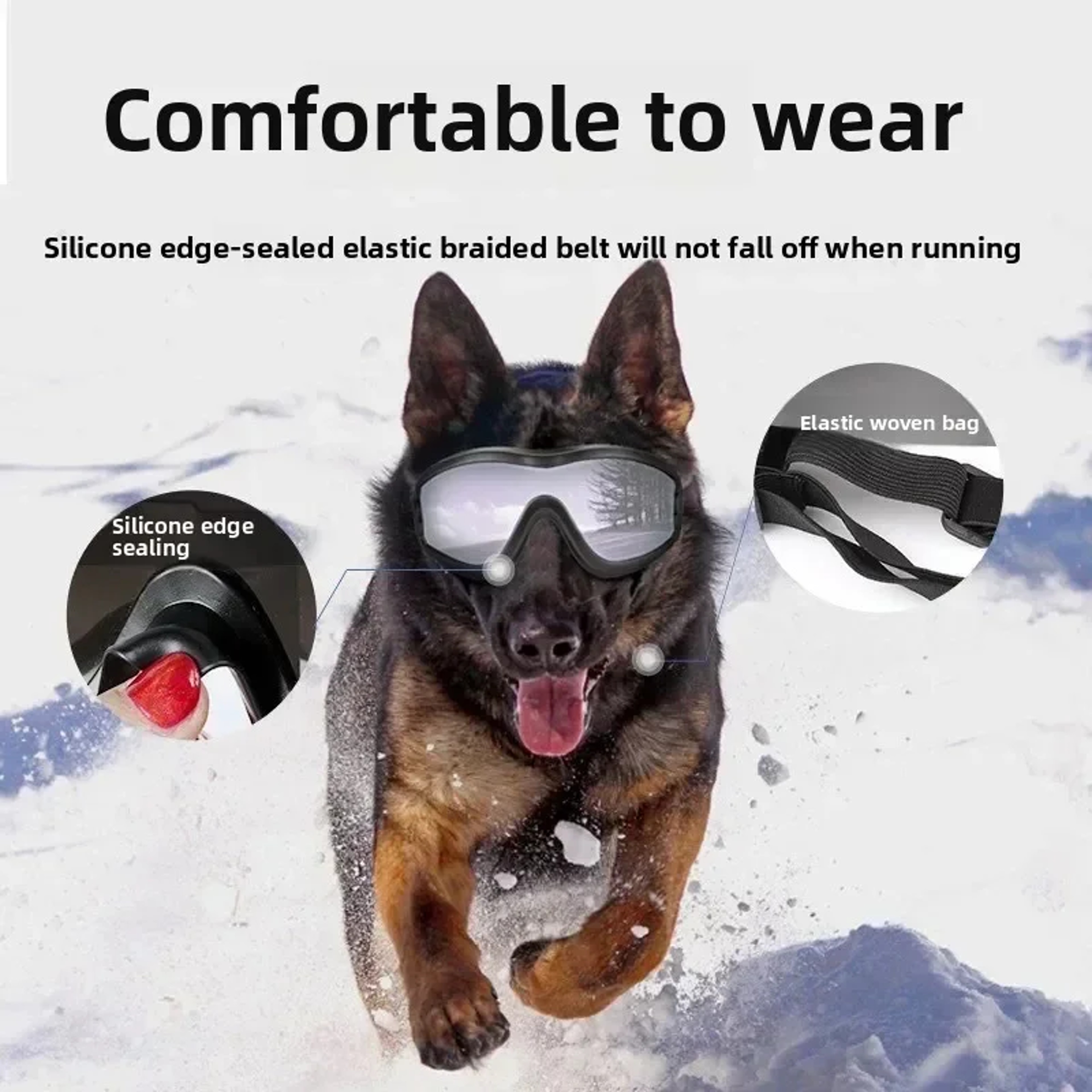 Dog Goggles Windproof Pet Eye Protection Sunglasses for Small, Medium & Large Dogs – view 6