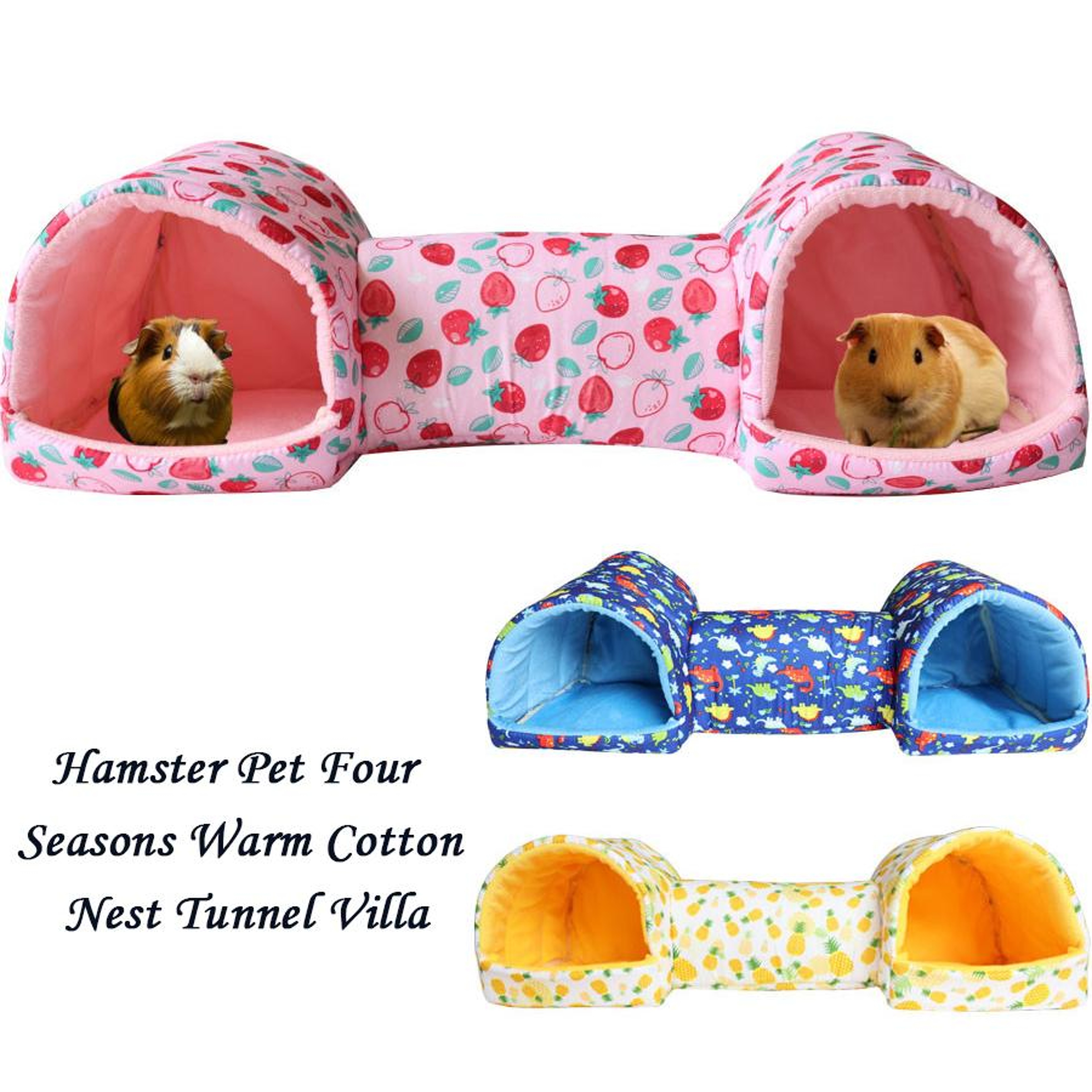 Cozy Hamster Hideout Tunnel Bed For Guinea Pigs Gerbils  Small Pets 0