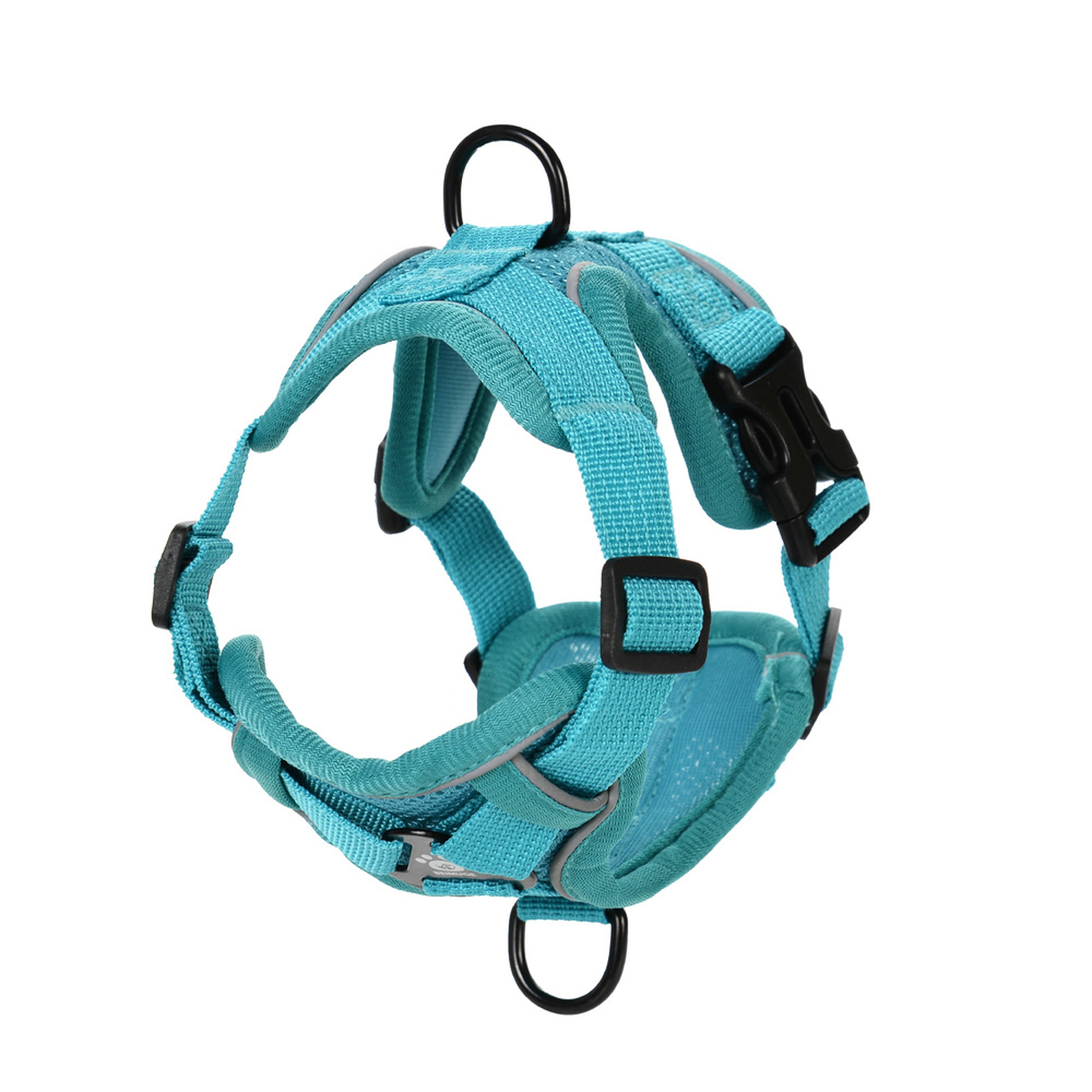 Reflective Dog Harness Leash Set Adjustable Soft Vest for Small Medium Dogs & Cats – view 9
