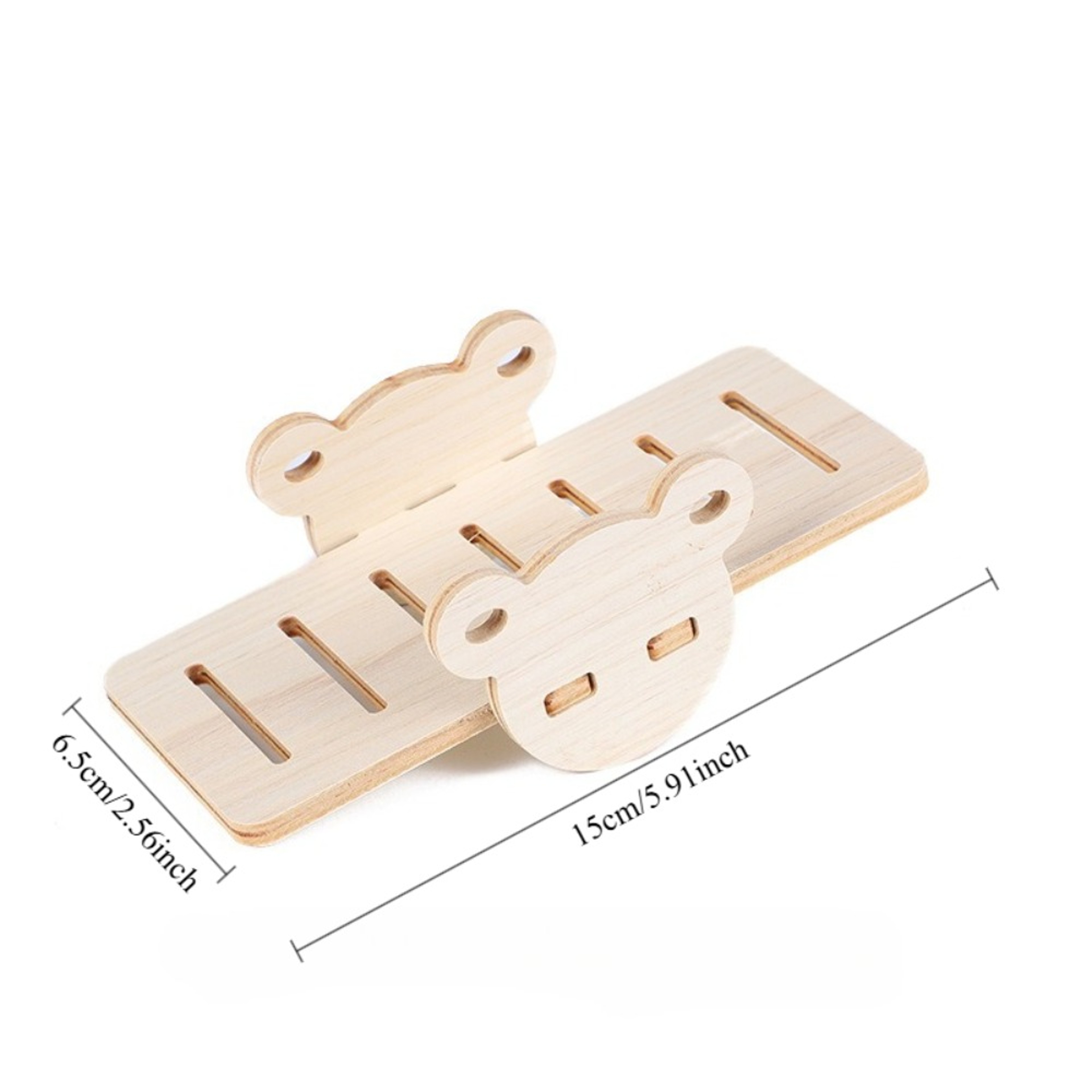 Wooden Hamster Swing  Seesaw Toy For Small Pets Natural Hamster Cage Accessories 6