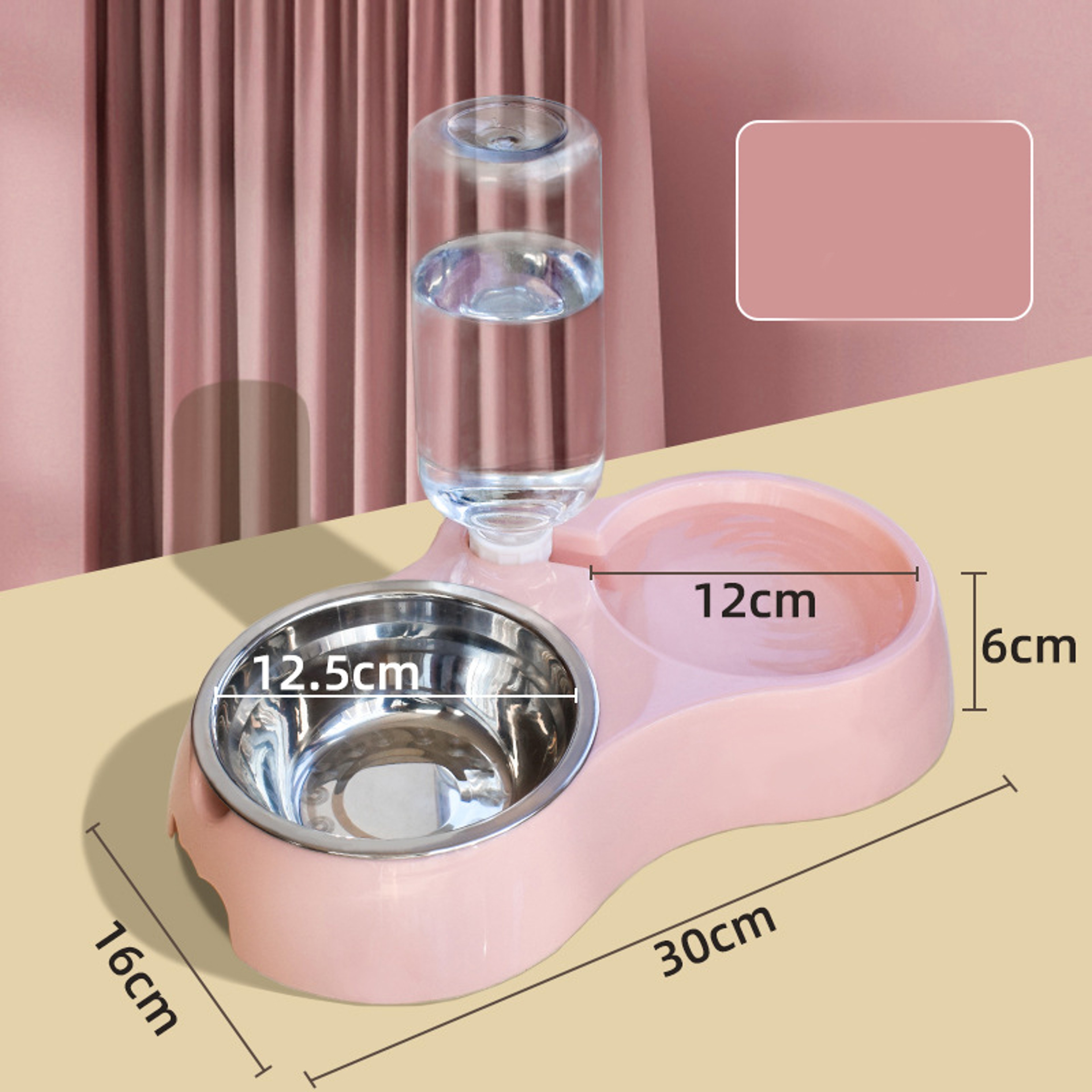 Automatic Pet Feeder & Water Dispenser Anti Slip Food Bowl for Cats & Small Dogs – view 4