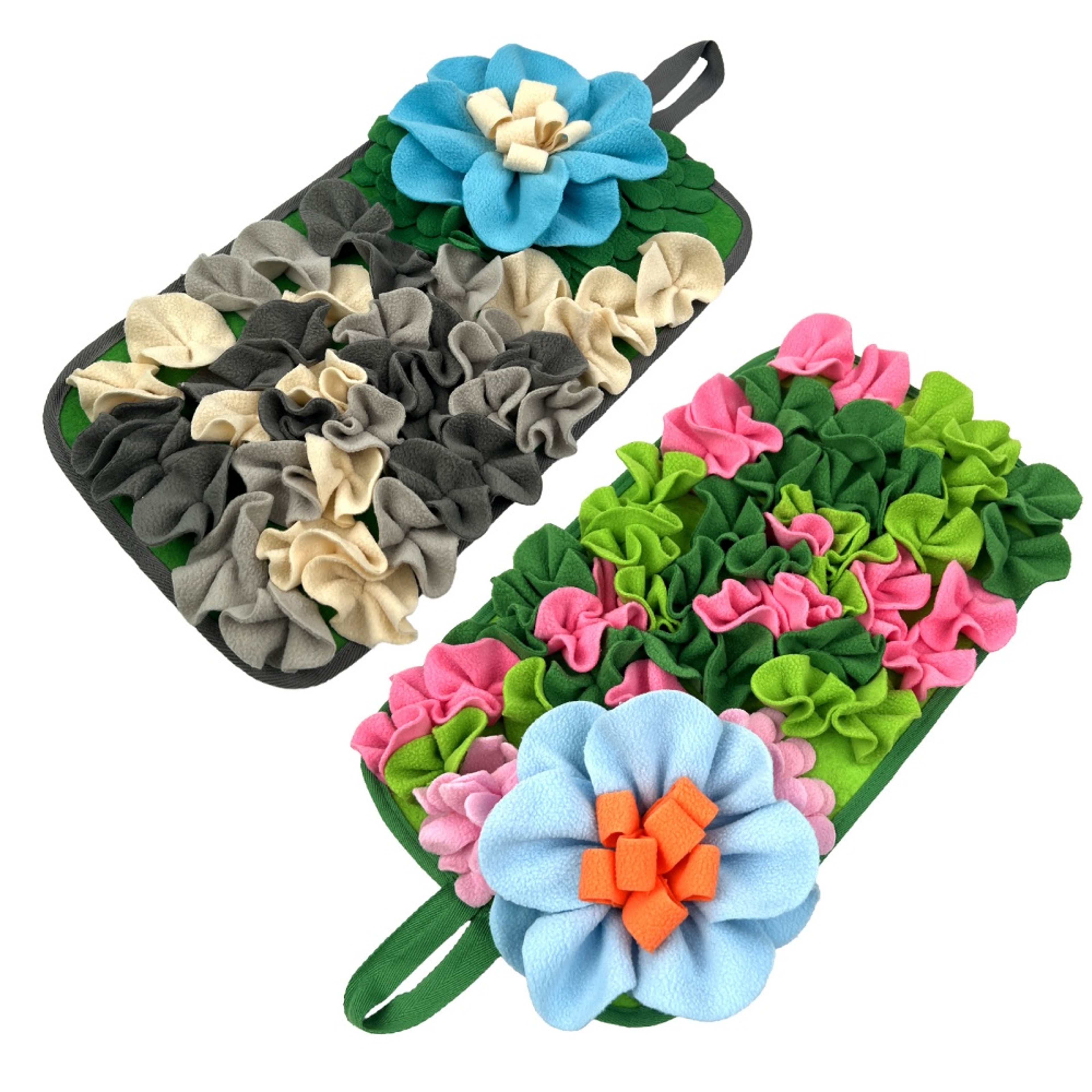 Interactive Rabbit Snuffle Feeding Mat for Small Animals Floral Foraging Puzzle Toy – view 5