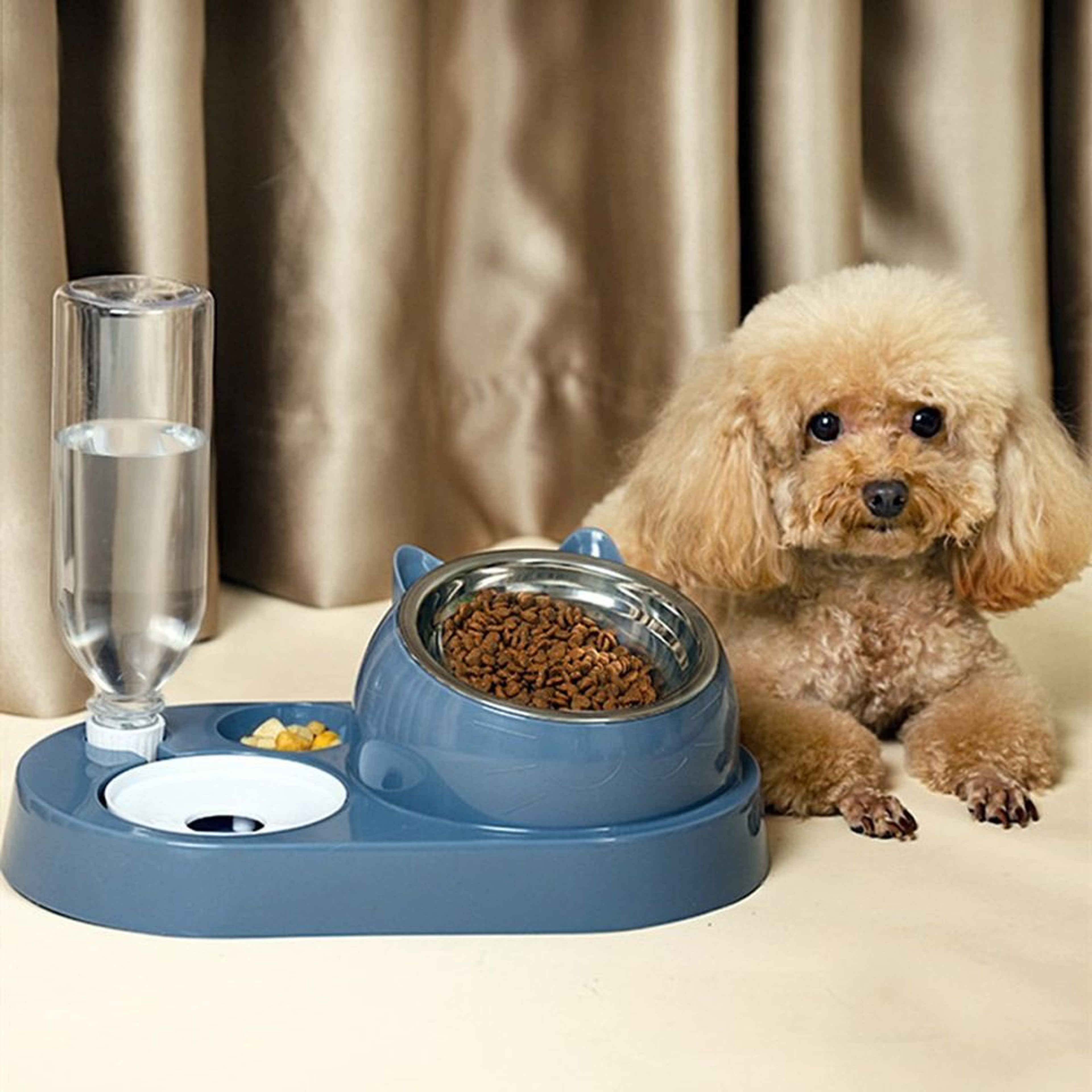 Smart Pet Feeder With Automatic Pet Water Dispenser For Cats  Small Dogs 0