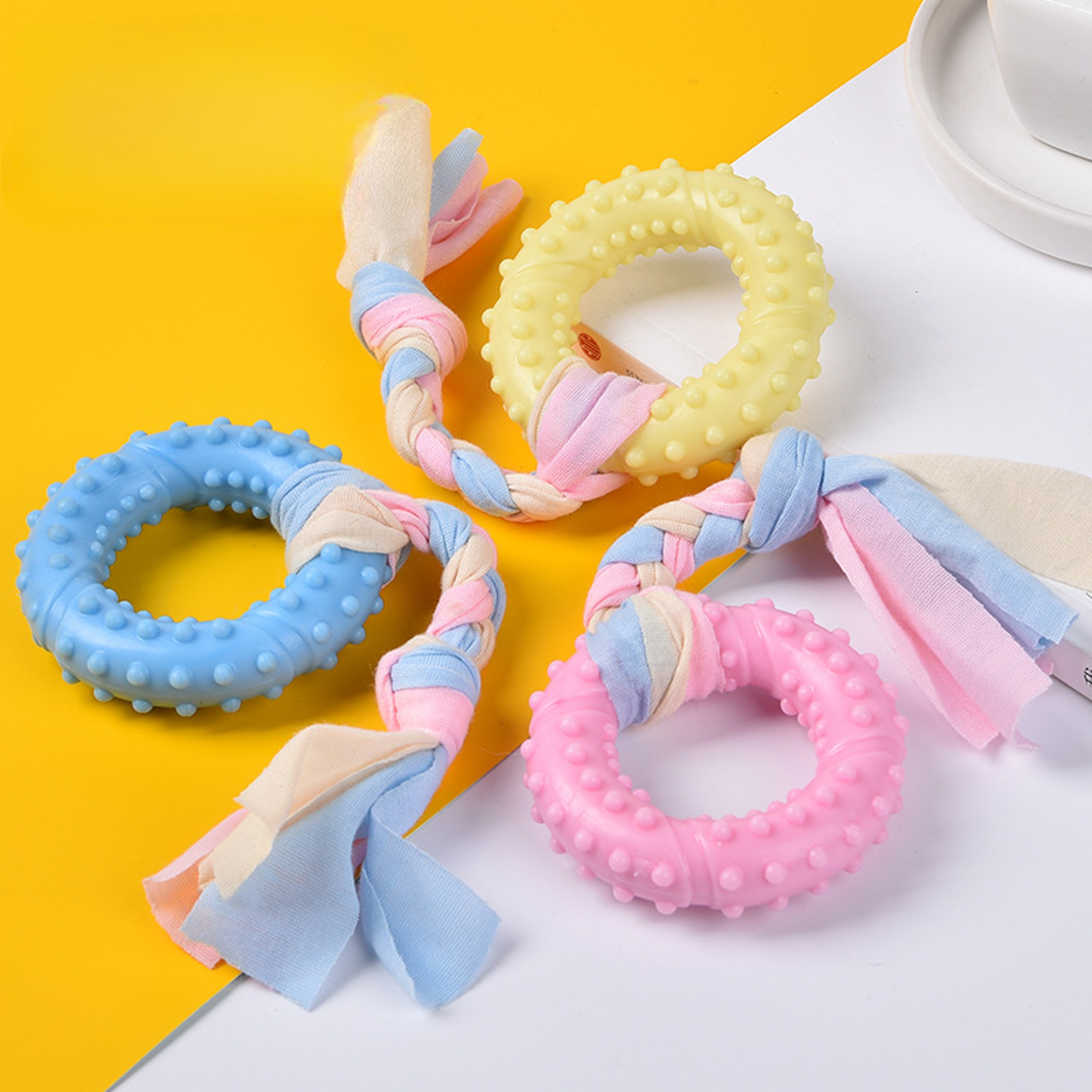 Durable Rubber Dog Toothbrush Bone For Aggressive Chewers Dental Care Toy 6