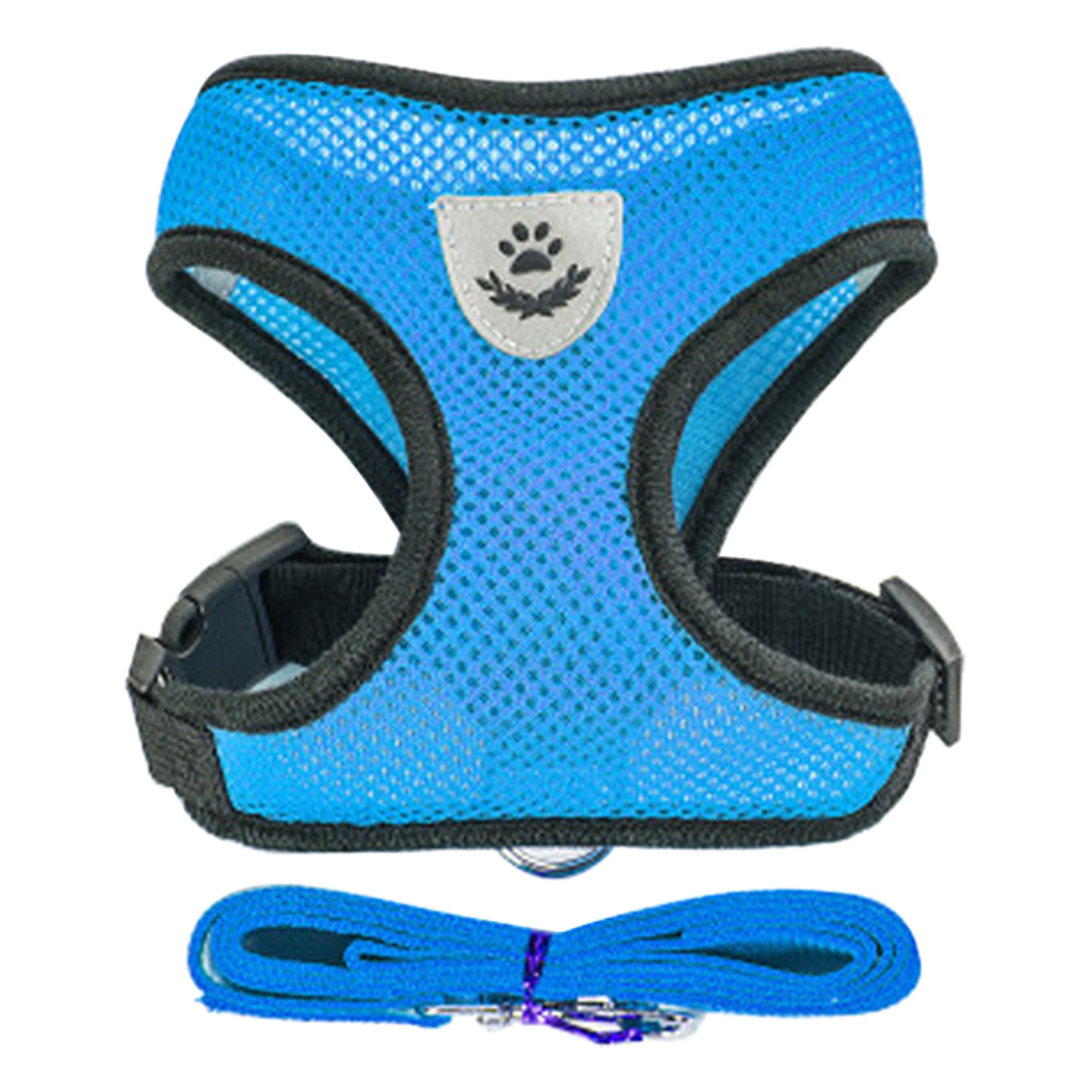 Comfort Fit Breathable Mesh Dog Harness and Leash Set Adjustable Reflective Pet Vest – view 12