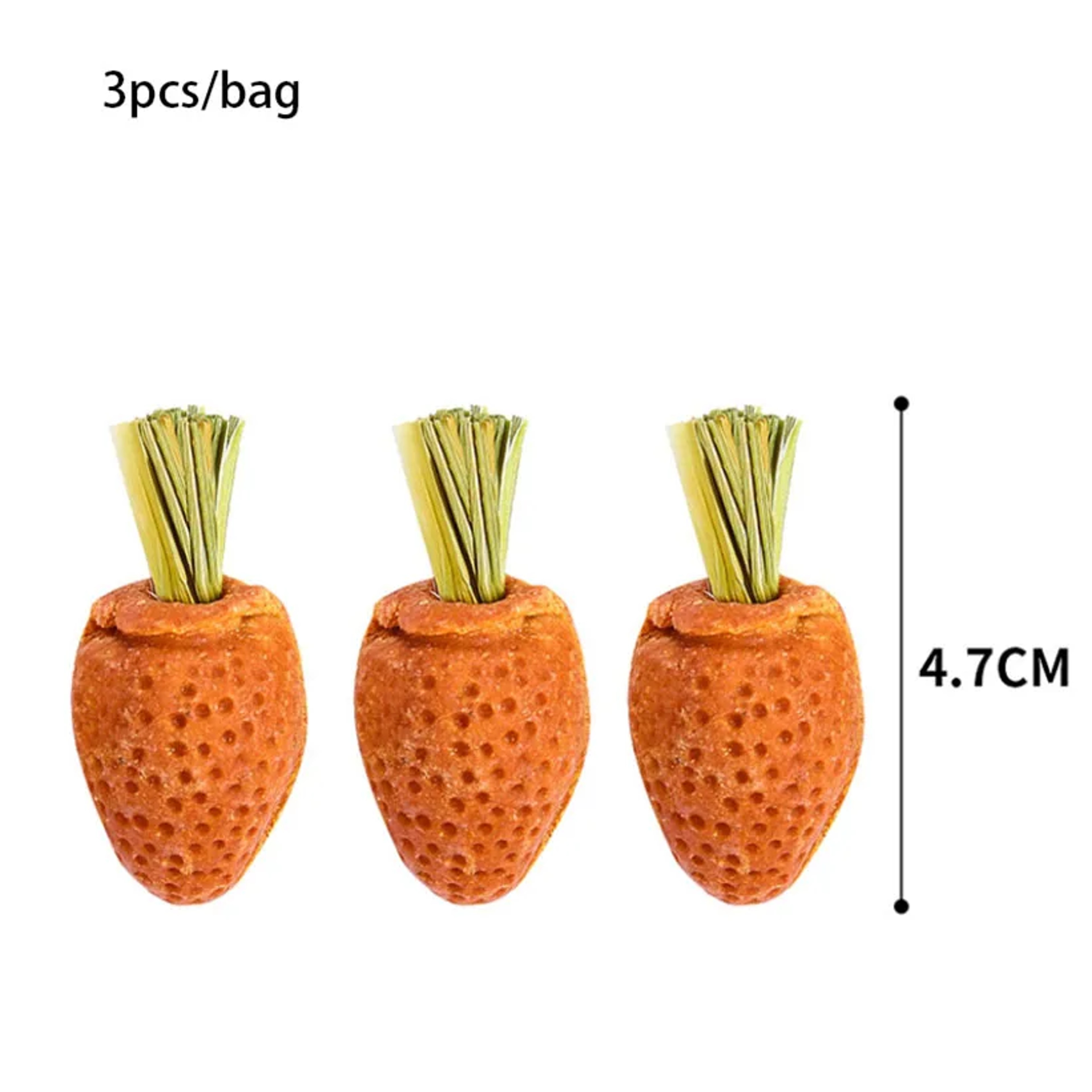 Natural Fruit Shaped Small Pet Molar Stone Chew Toy for Hamsters and Rabbits – view 8